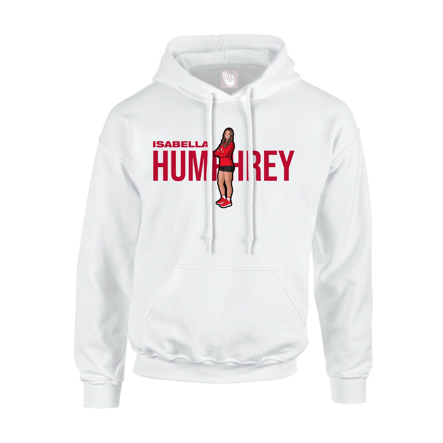 Hoodie — Player Name in White