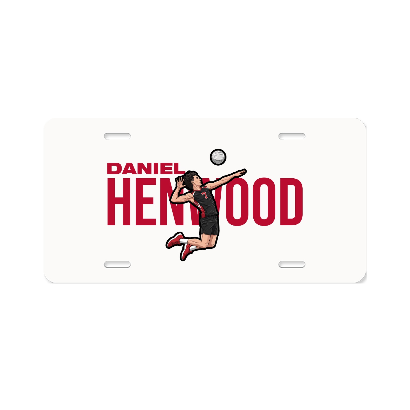 License Plate — Player Name in Classic
