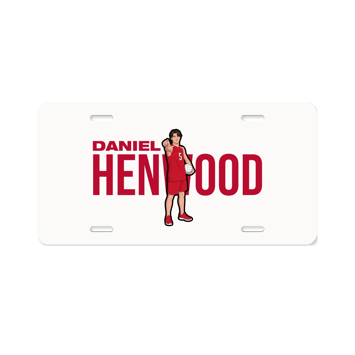 License Plate — Player Name in Classic