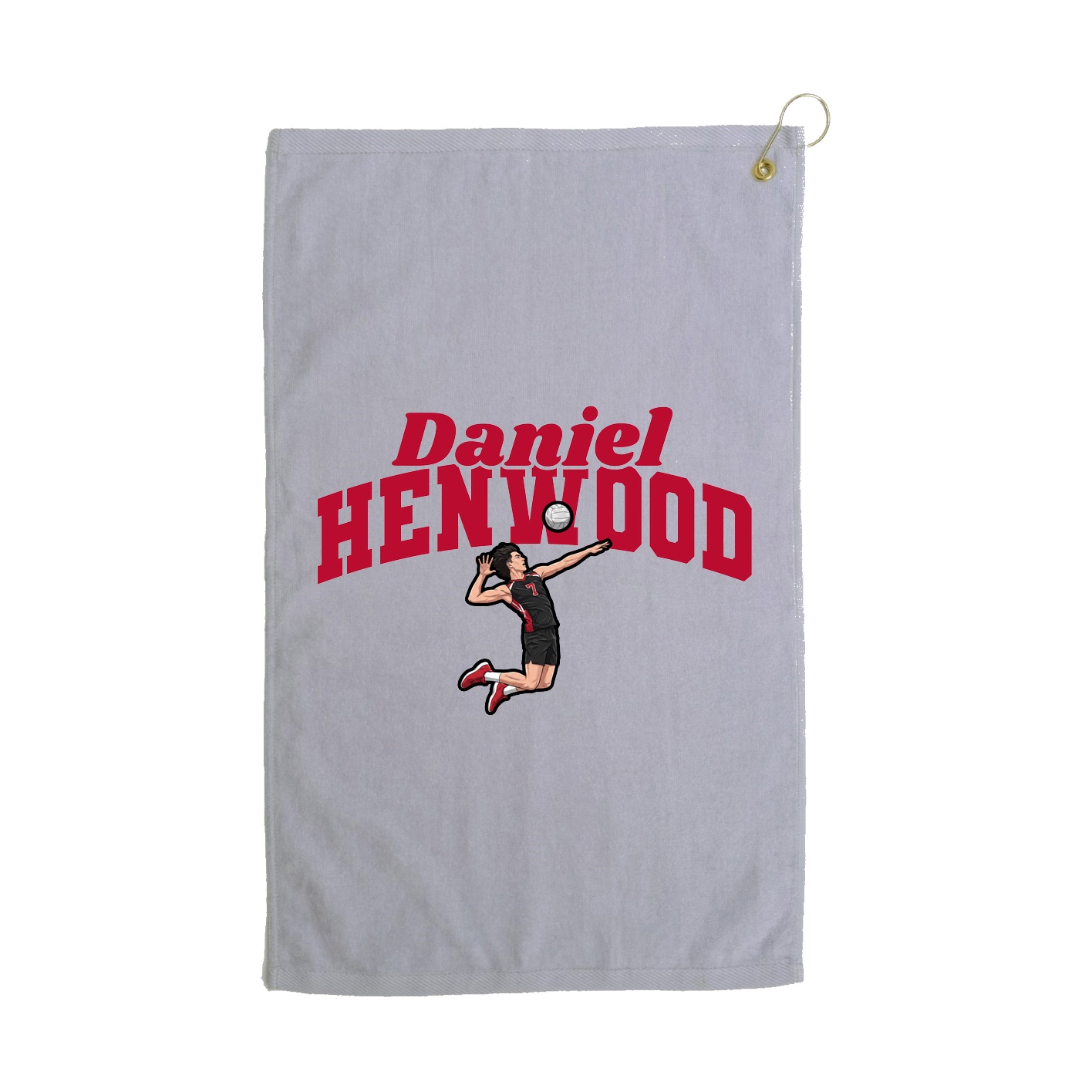 Golf Towel — Signature Arch in Grey