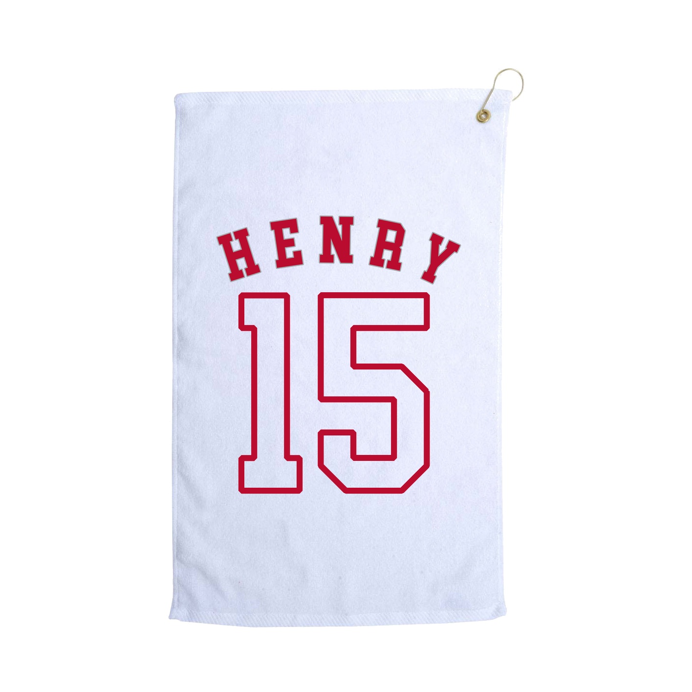 Golf Towel — Shirsey Arch in White