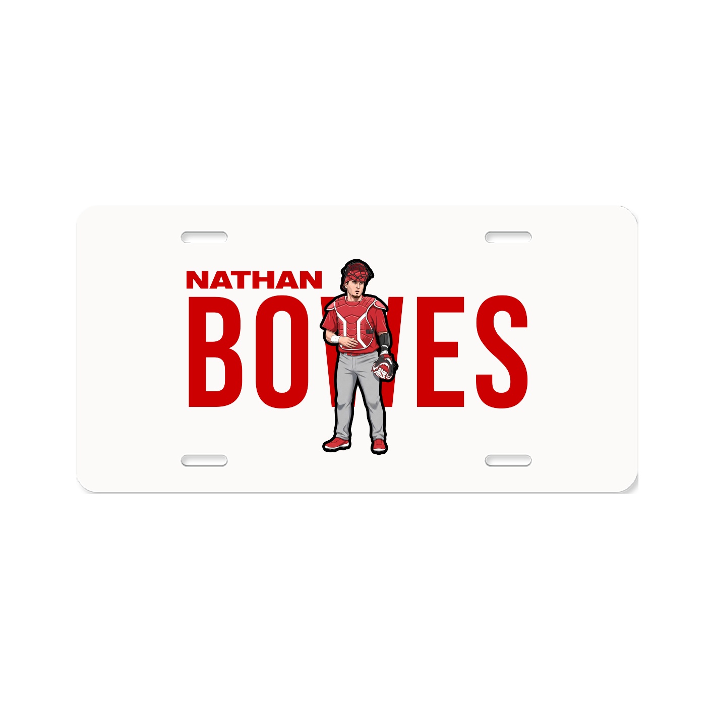 License Plate — Player Name in Classic
