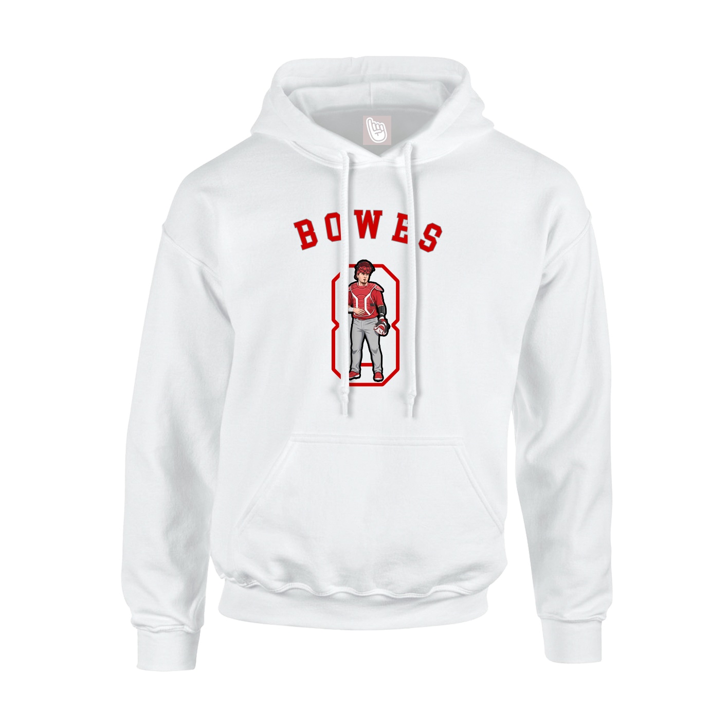 Hoodie — Shirsey Arch in White