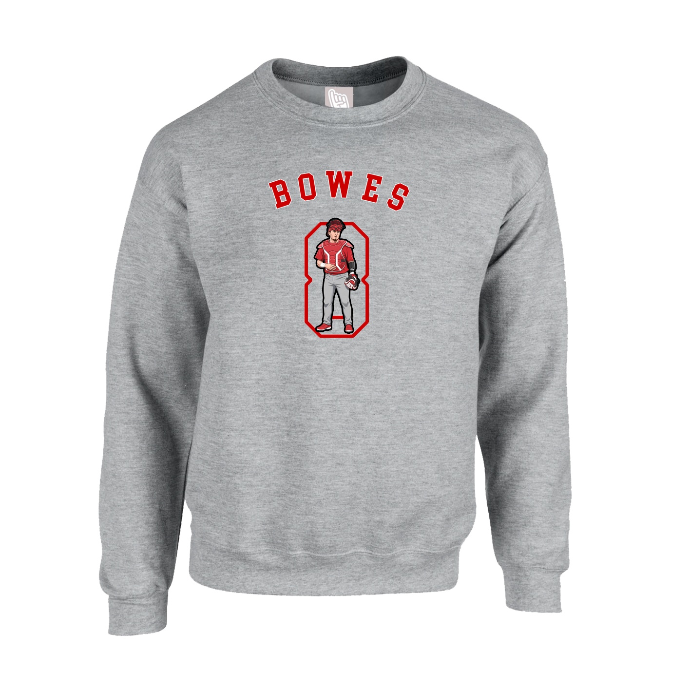 Fleece Crew — Shirsey Arch in Grey