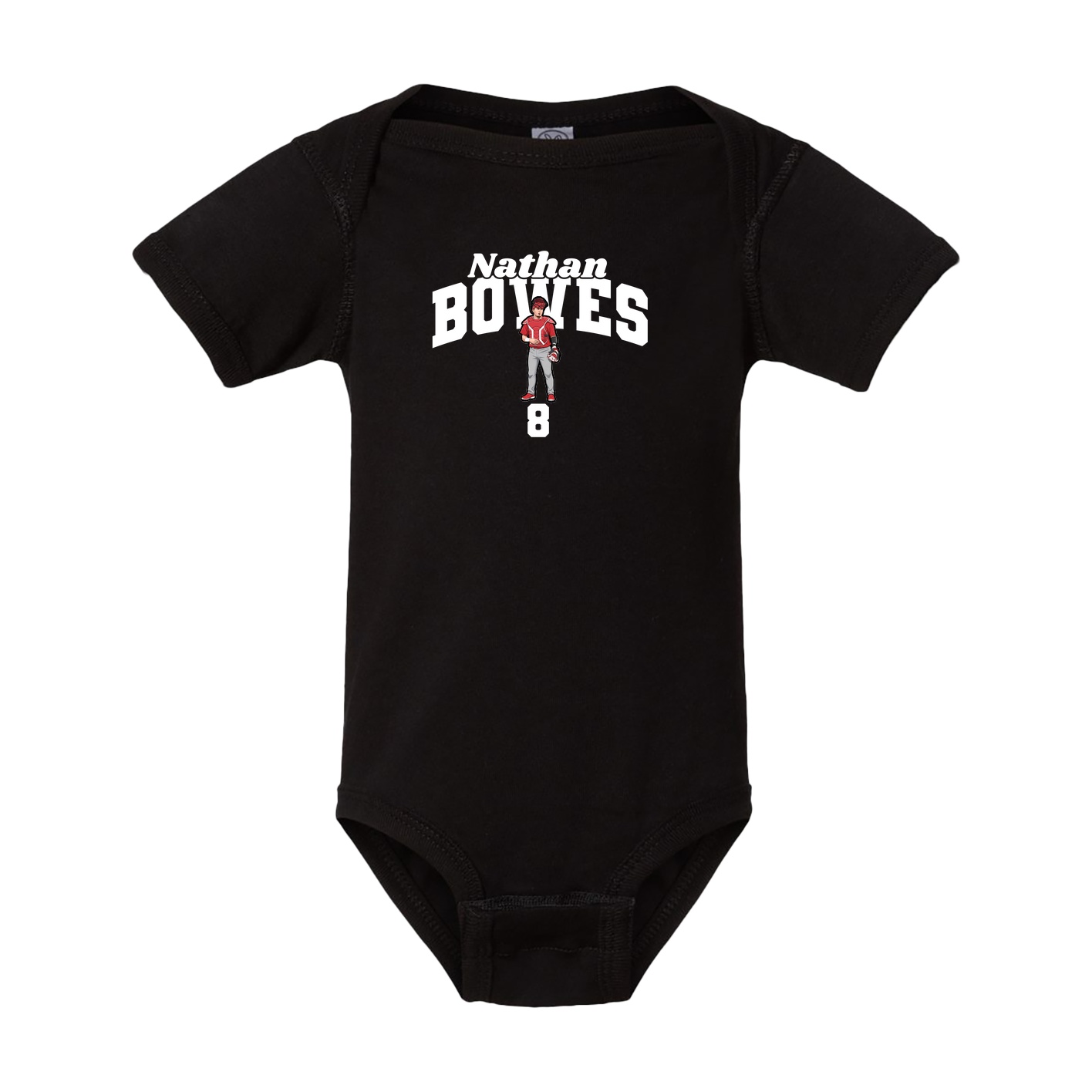 Baby Onesie — Signature Arch in Black