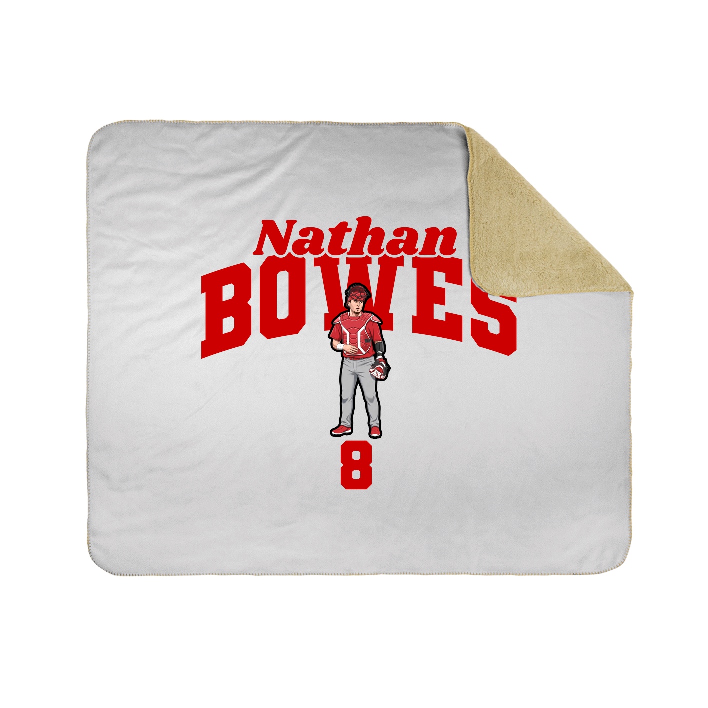Throw Blanket — Signature Arch in White