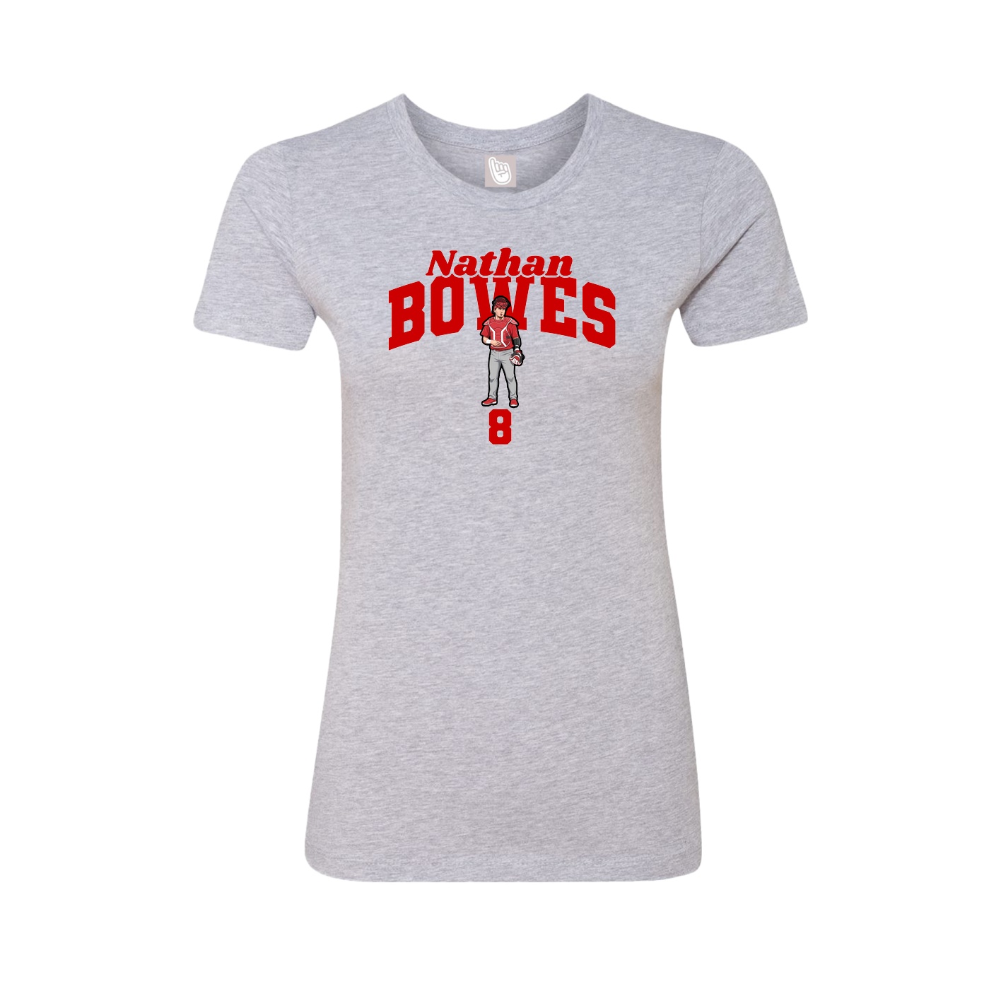 Womens Tee — Signature Arch in Grey