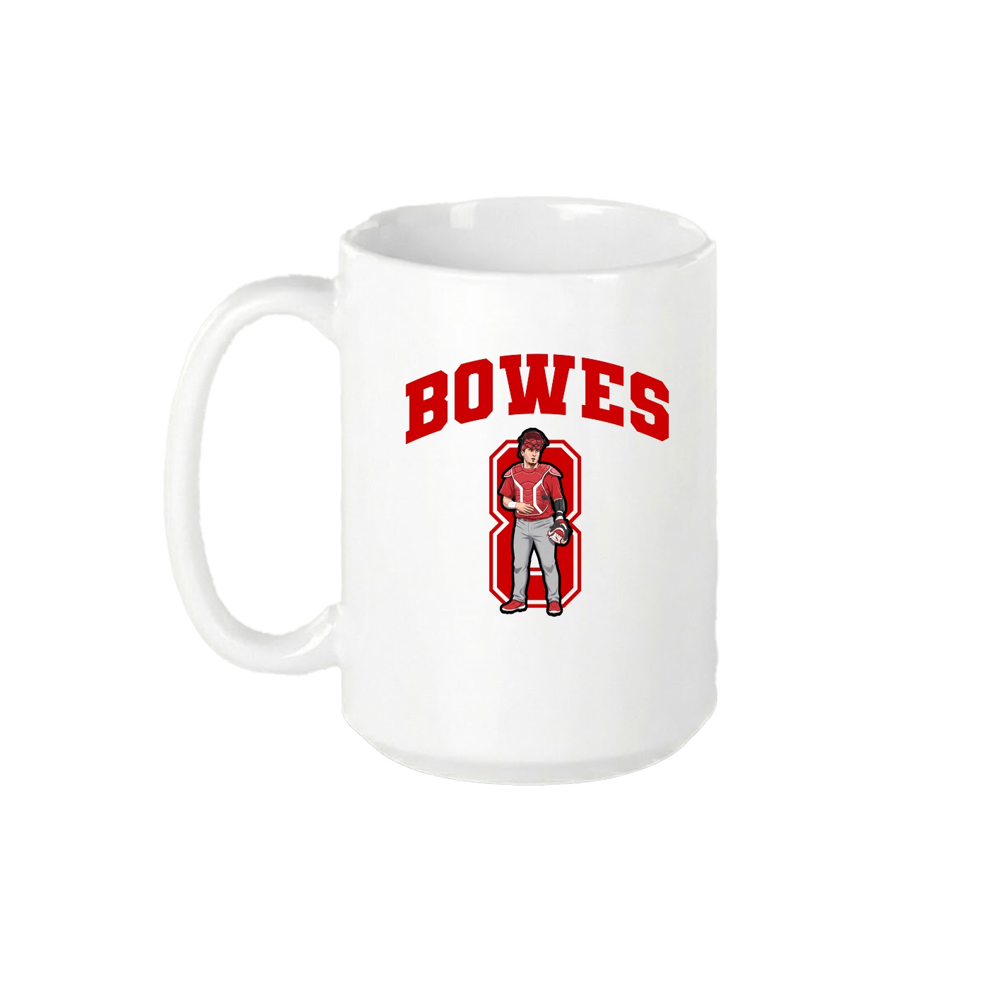15oz Coffee Mug — Number in White