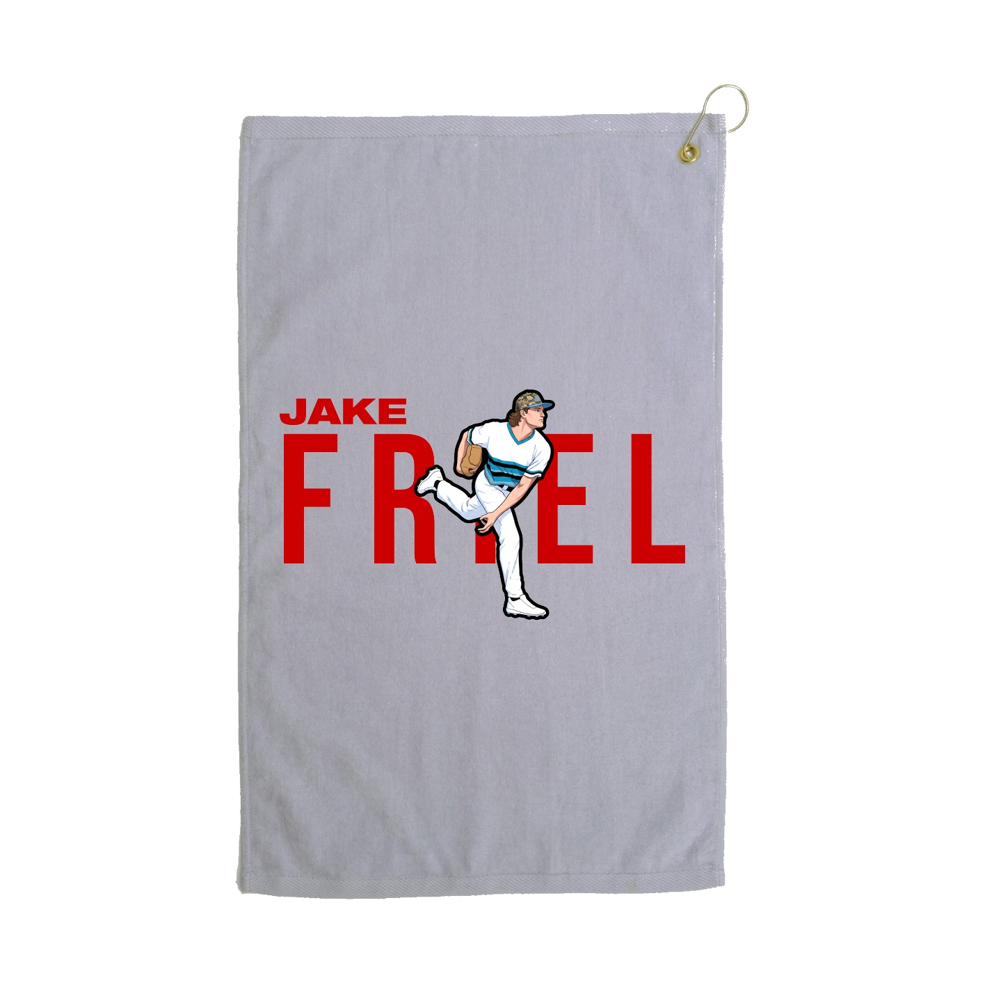 Golf Towel — Player Name in Grey