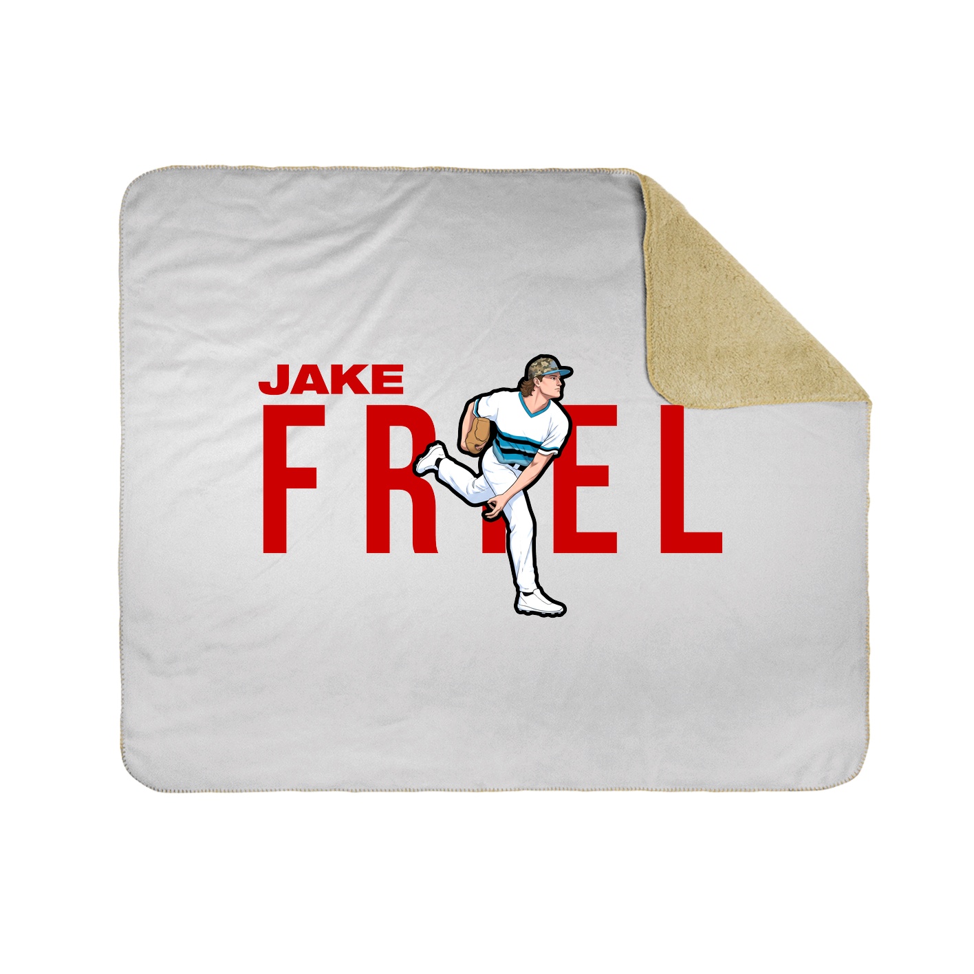 Throw Blanket — Player Name in White