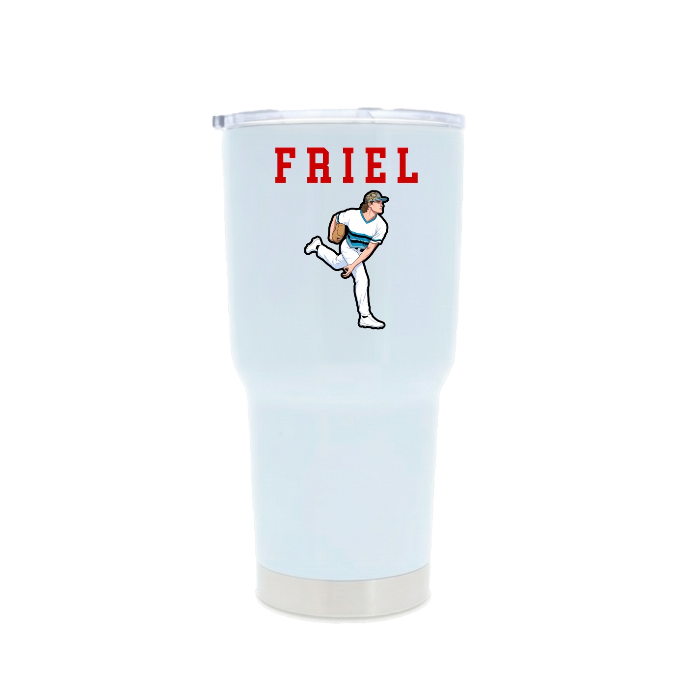30oz Stainless Steel Tumbler — Shirsey in White