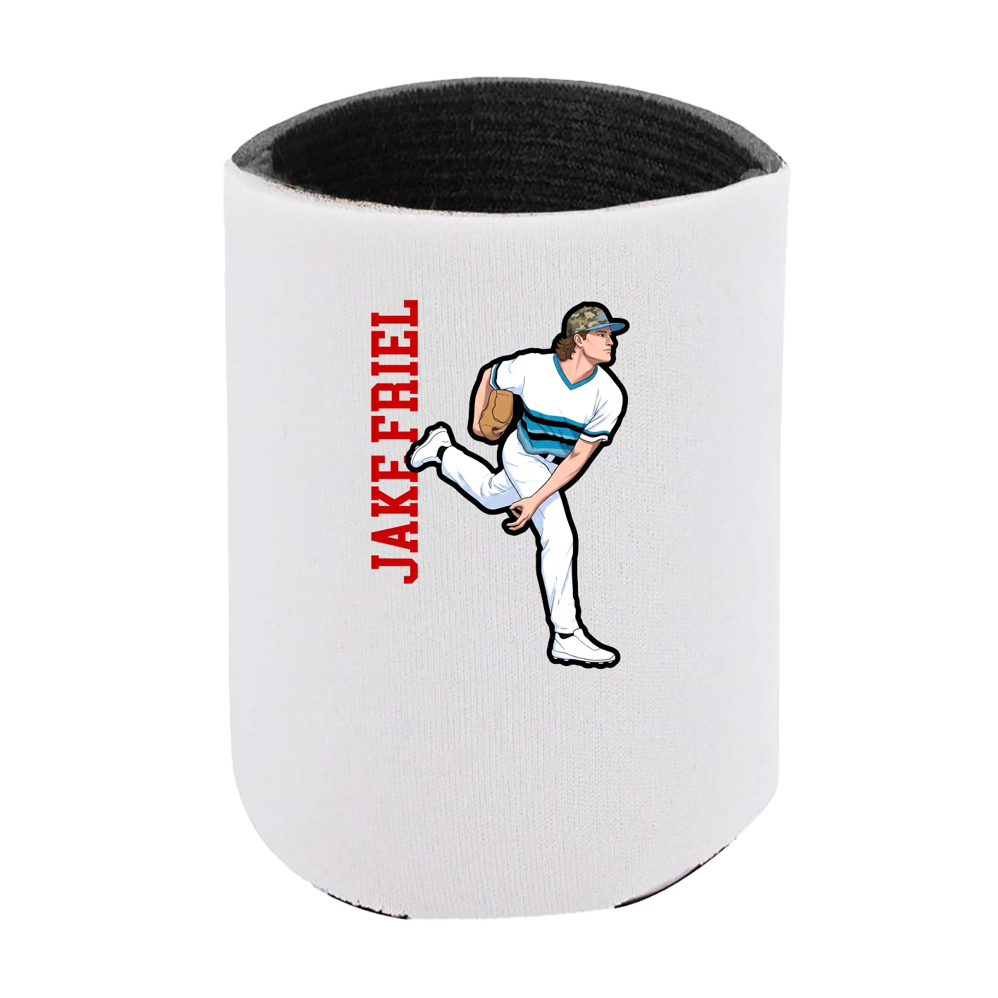 Can Holder — Name Vertical in White