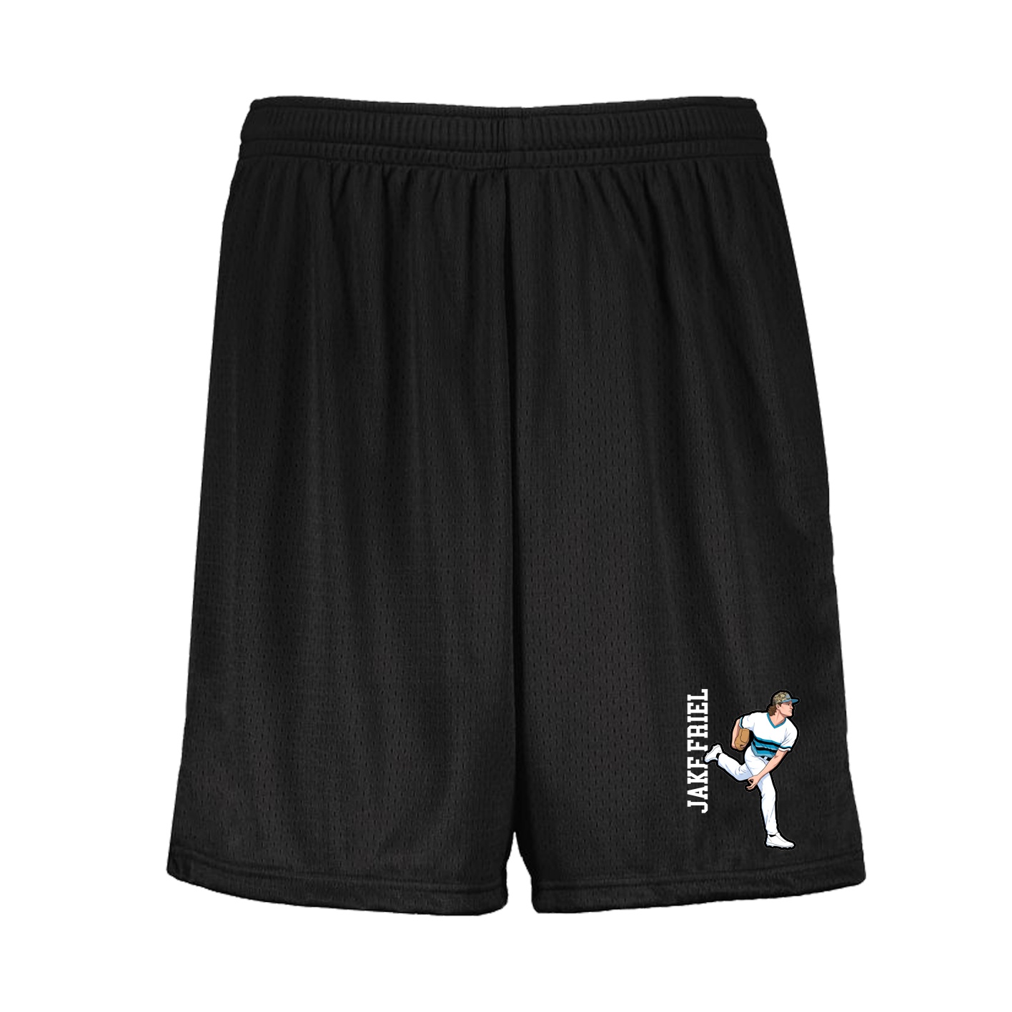 Shorts — Name Vertical in Black