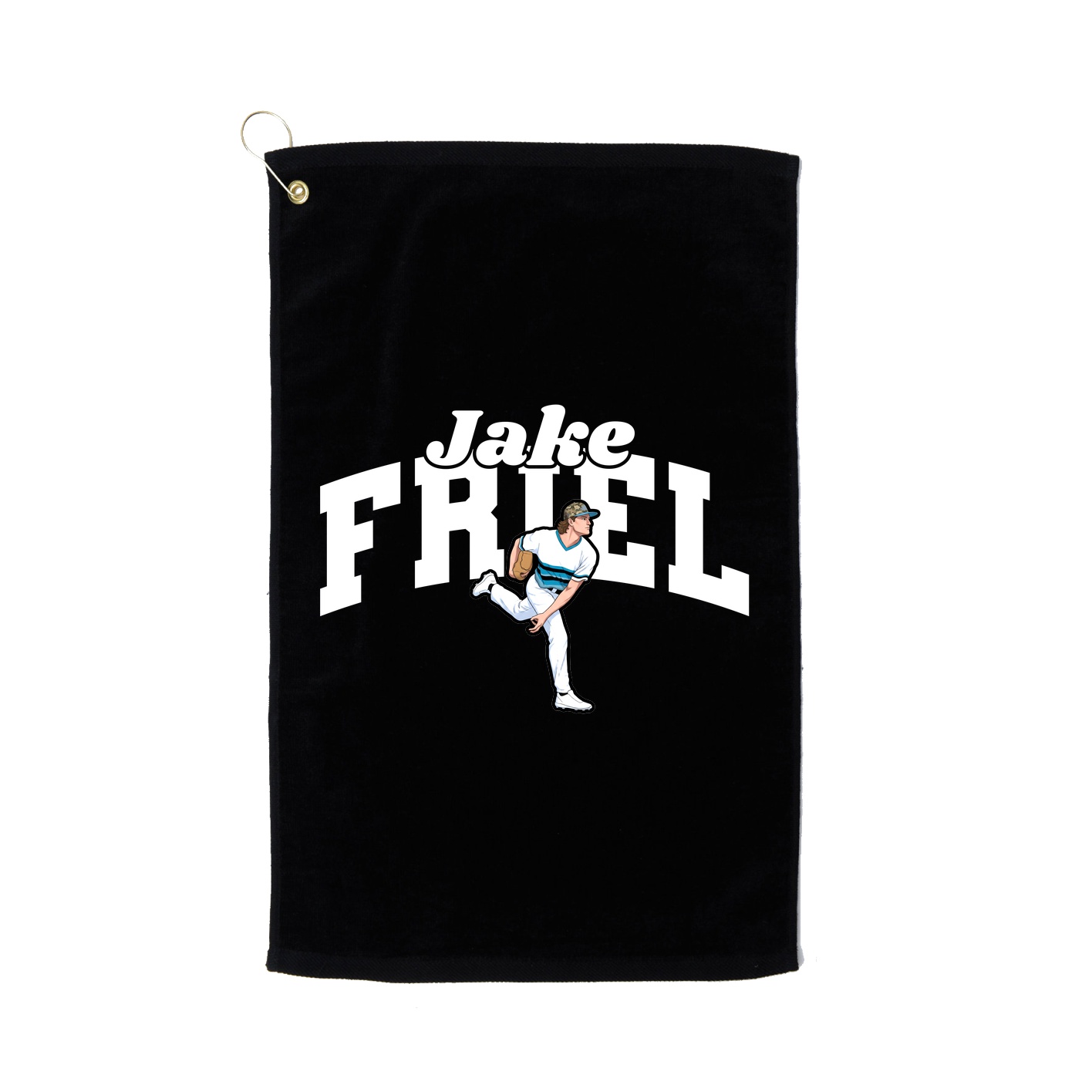 Golf Towel — Signature Arch in Black