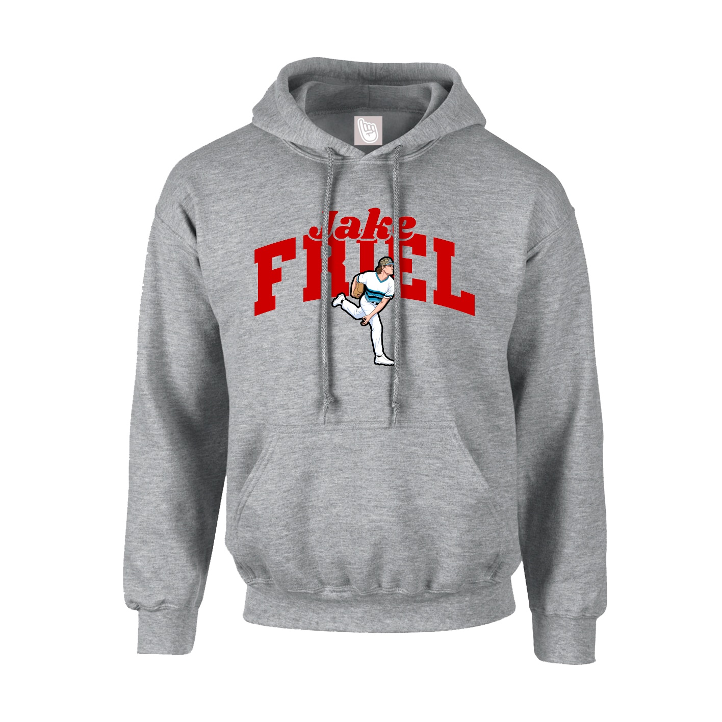 Youth Hoodie — Signature Arch in Grey