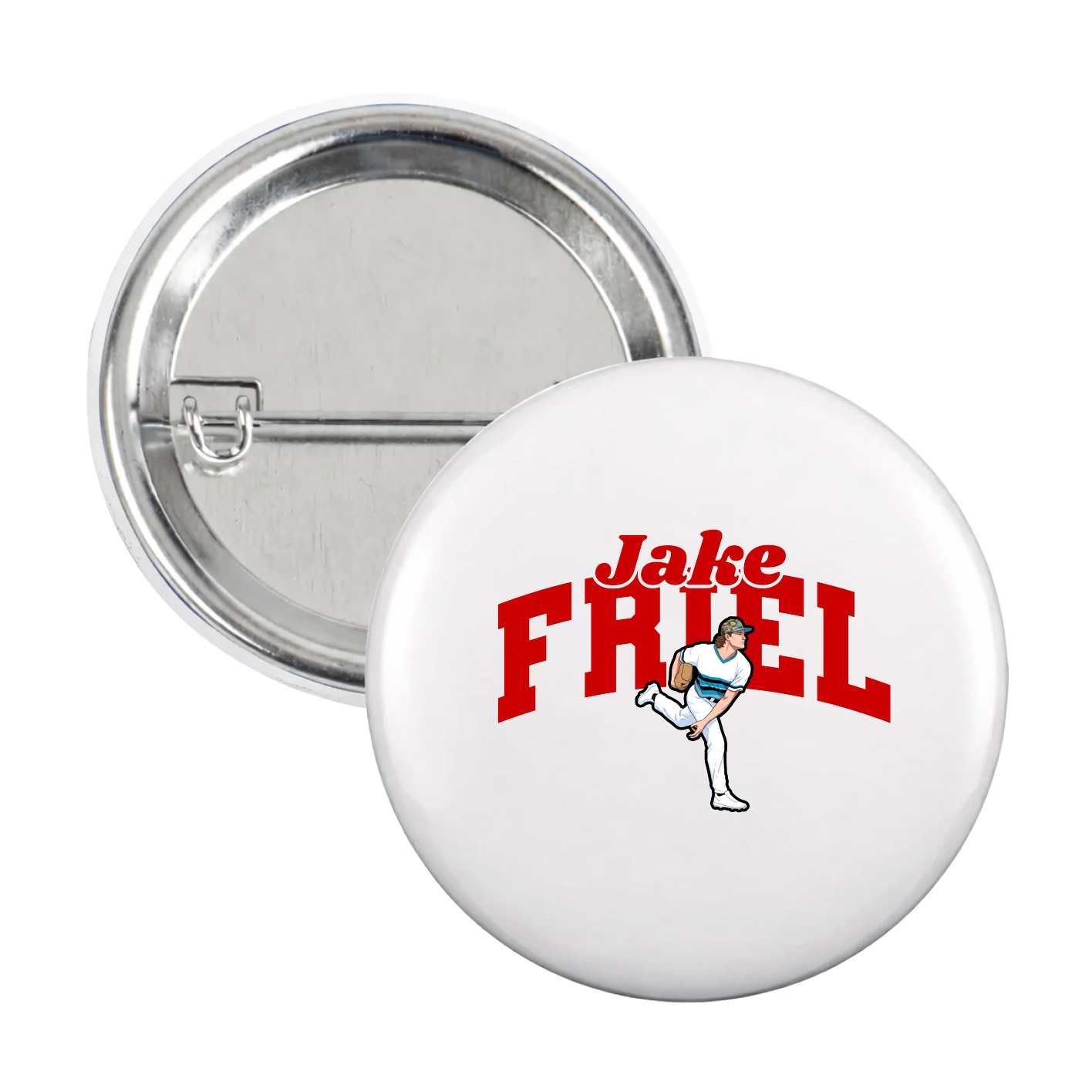 Game Day Button — Signature Arch in White