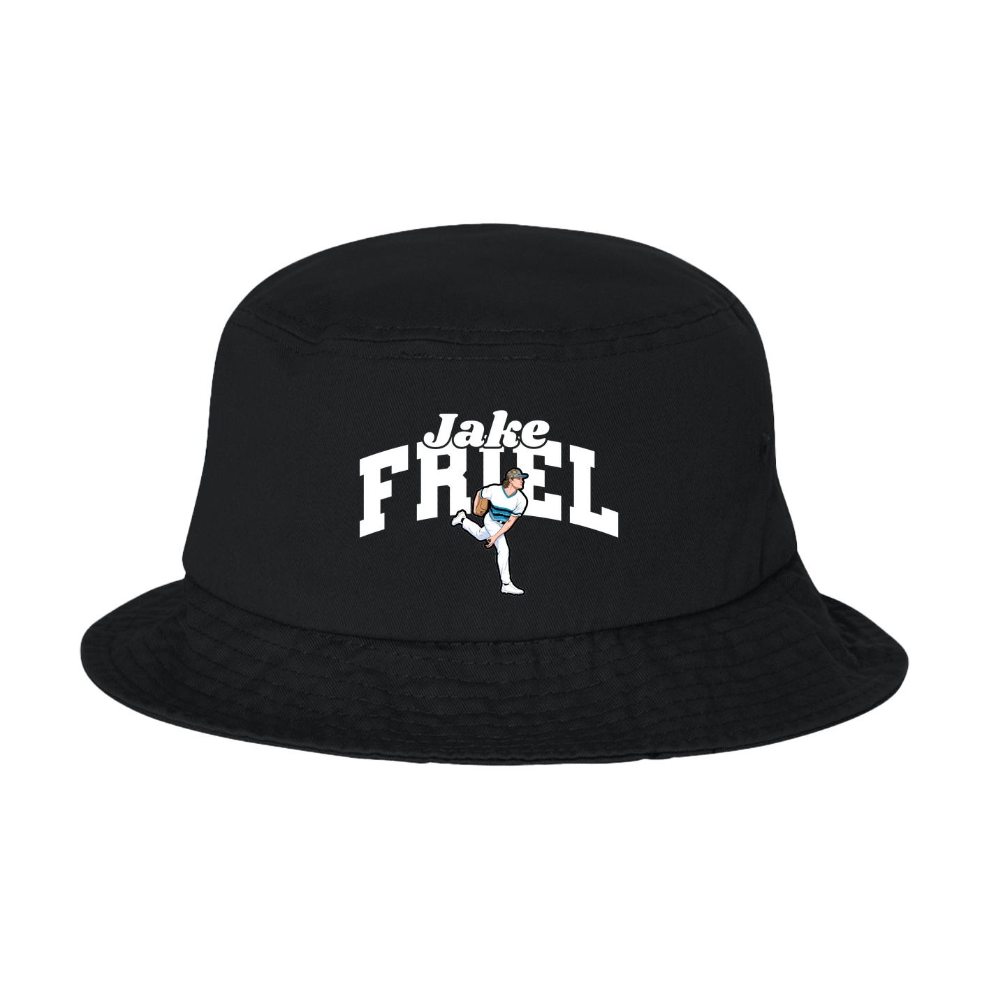 Bucket Cap — Signature Arch in Black