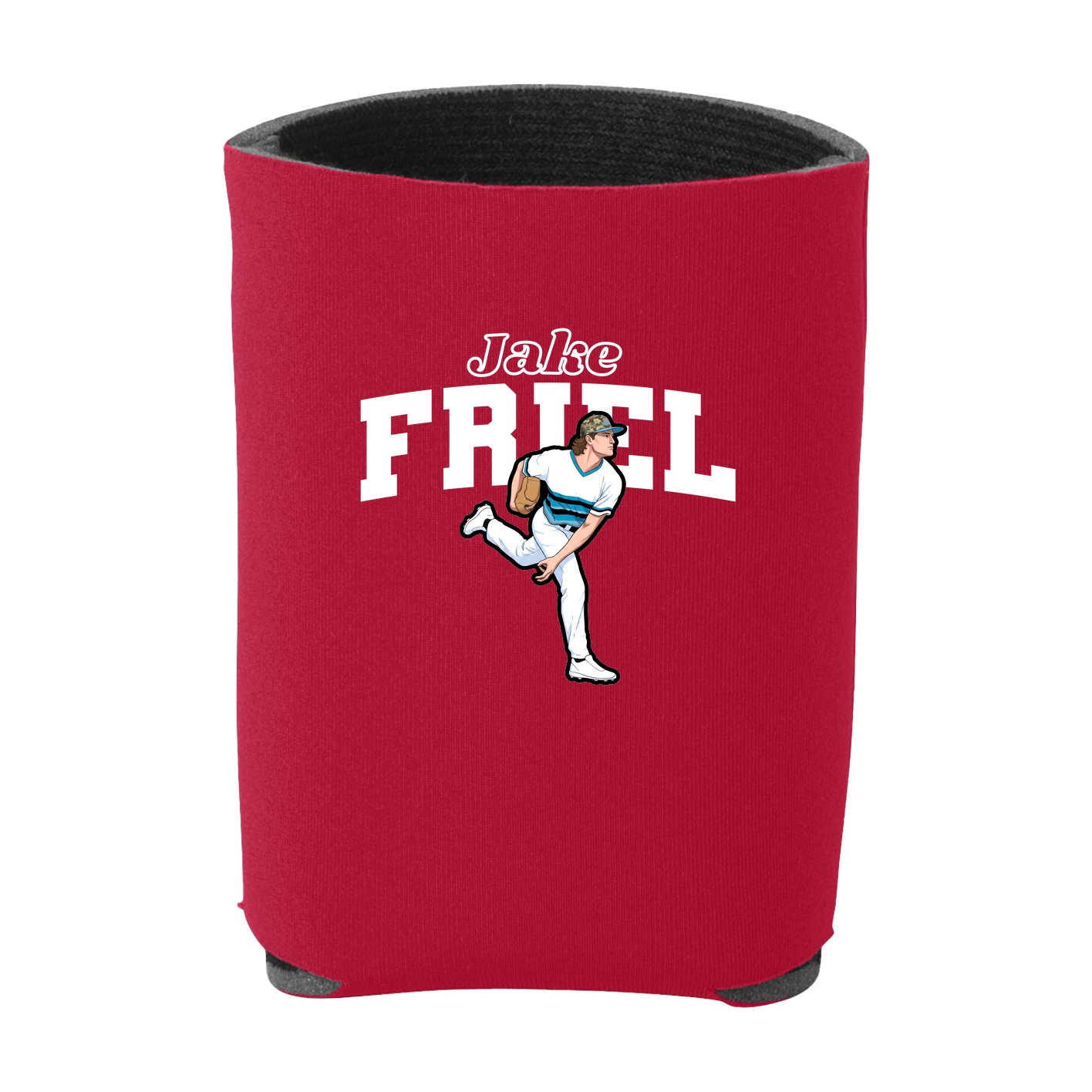 Can Holder — Name Arch in Red
