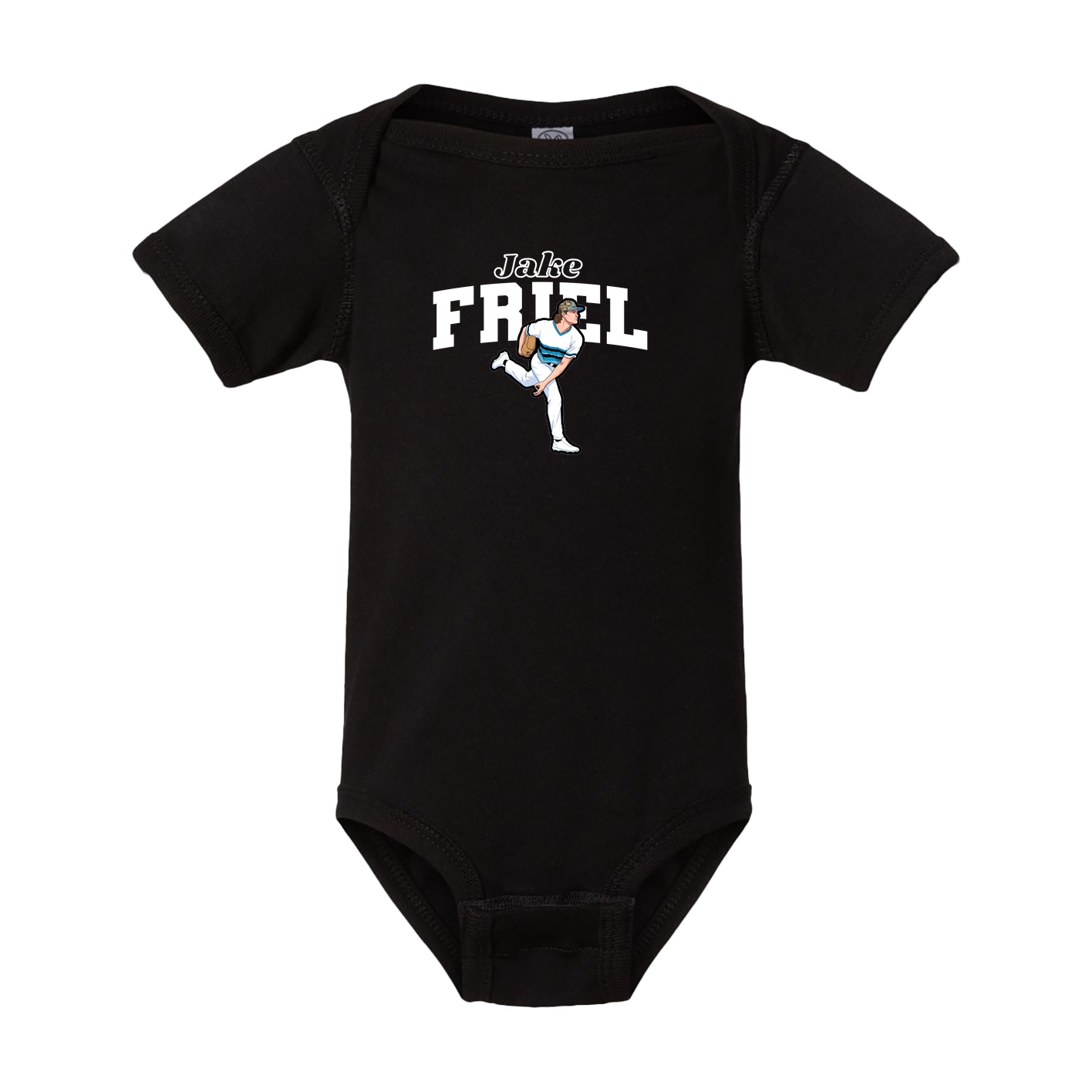 Baby Onesie — Name Arch in Black