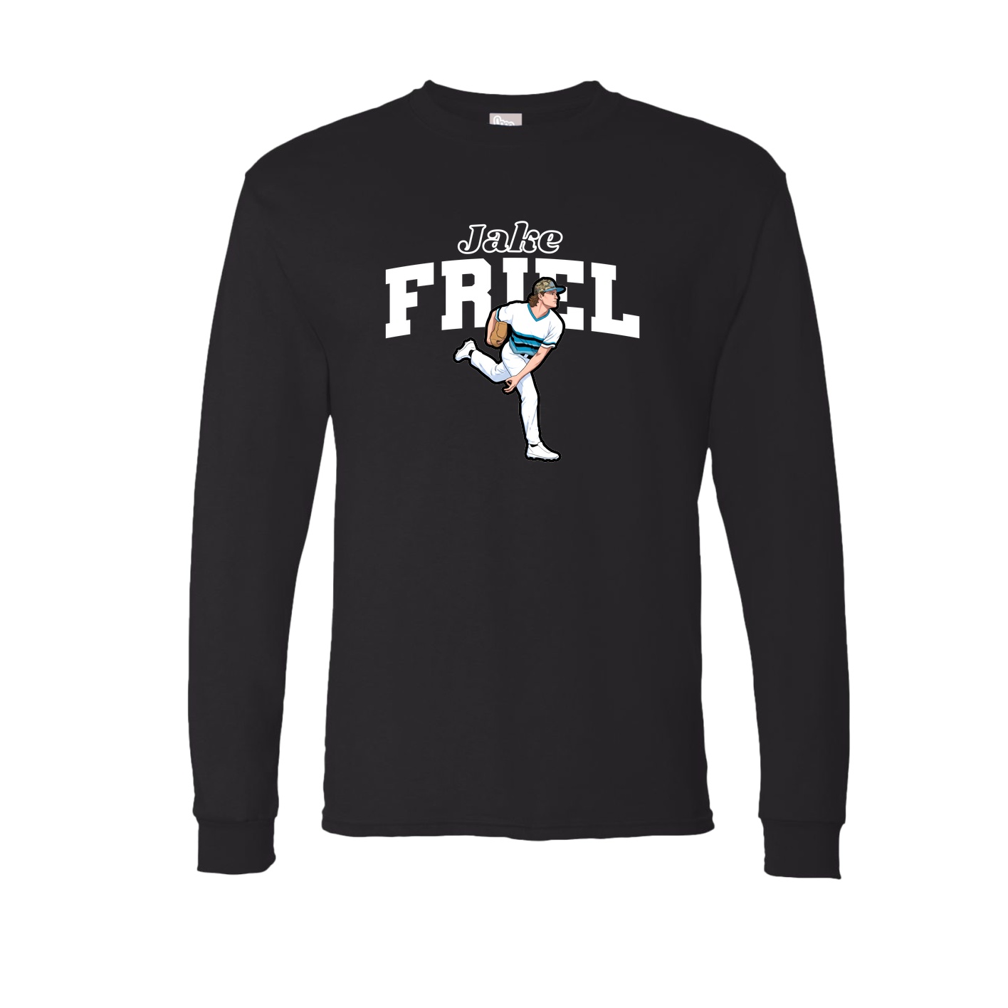 Long Sleeve Tee — Name Arch in Black
