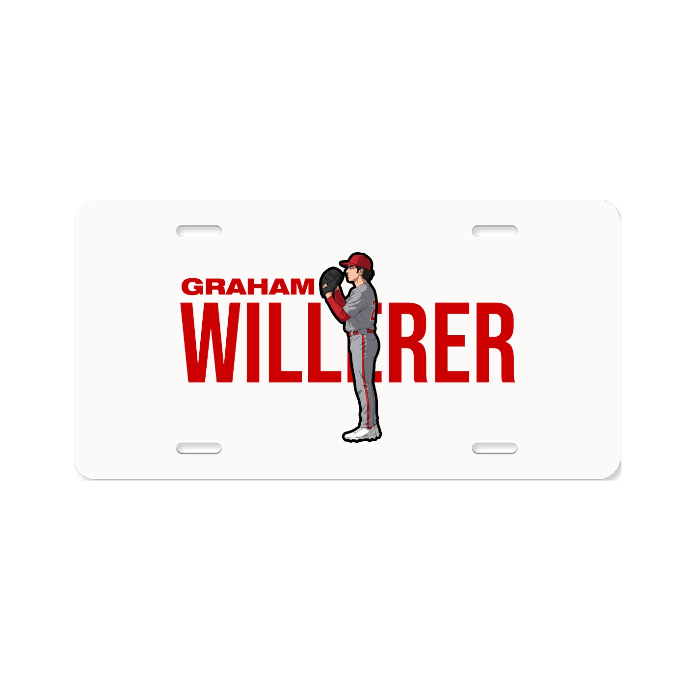 License Plate — Player Name in Classic