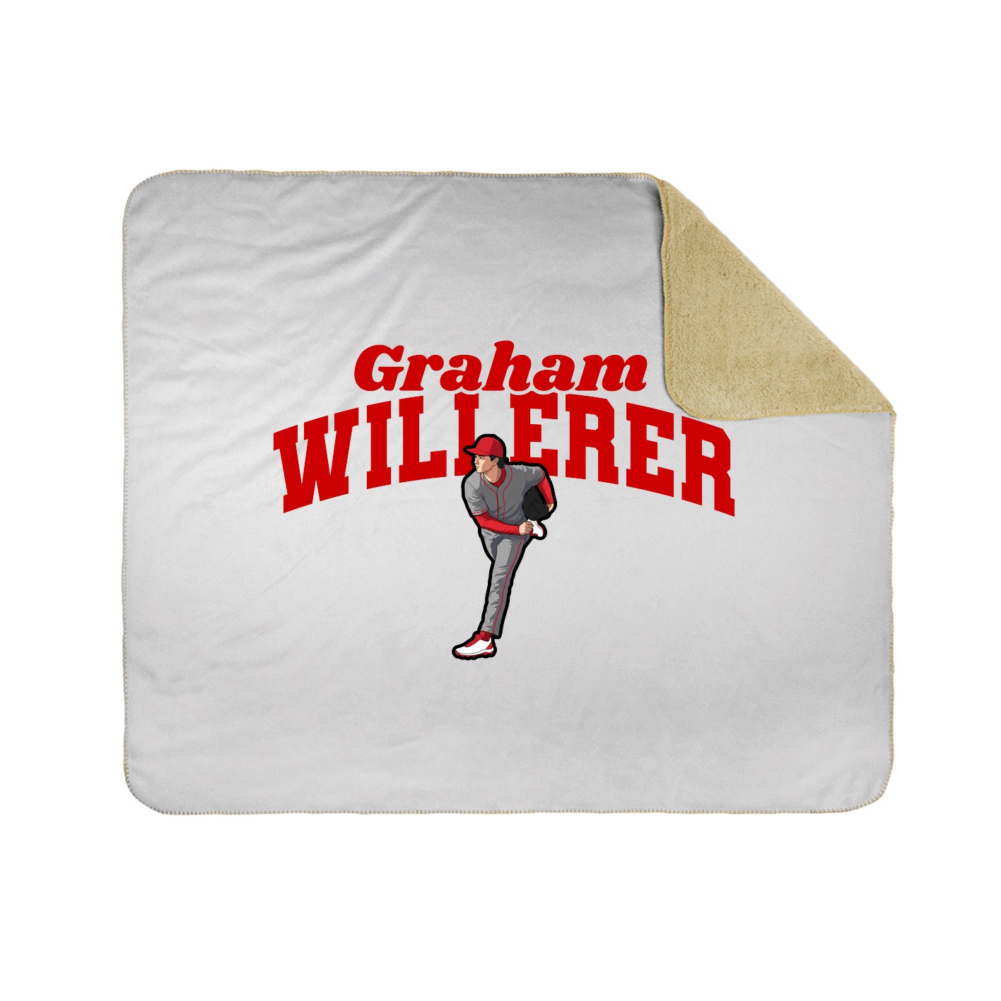 Throw Blanket — Signature Arch in White