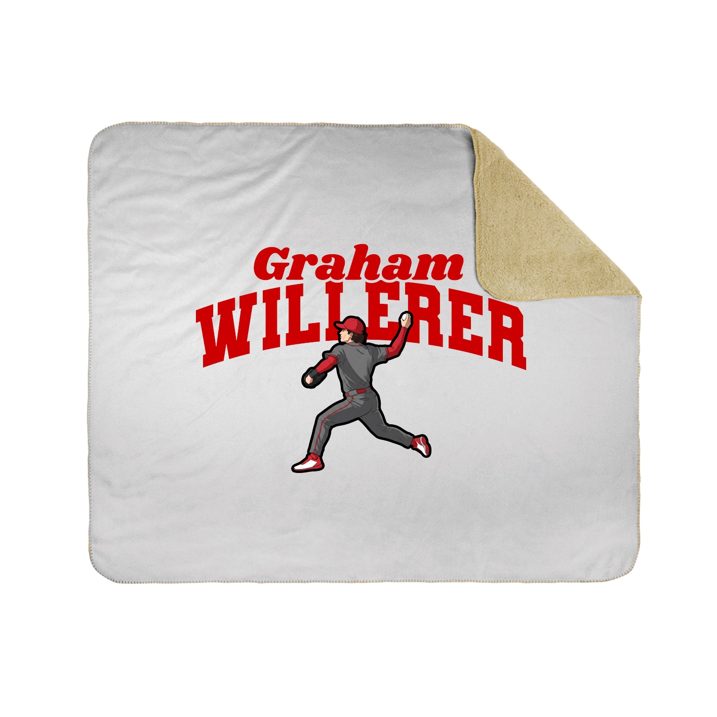 Throw Blanket — Signature Arch in White