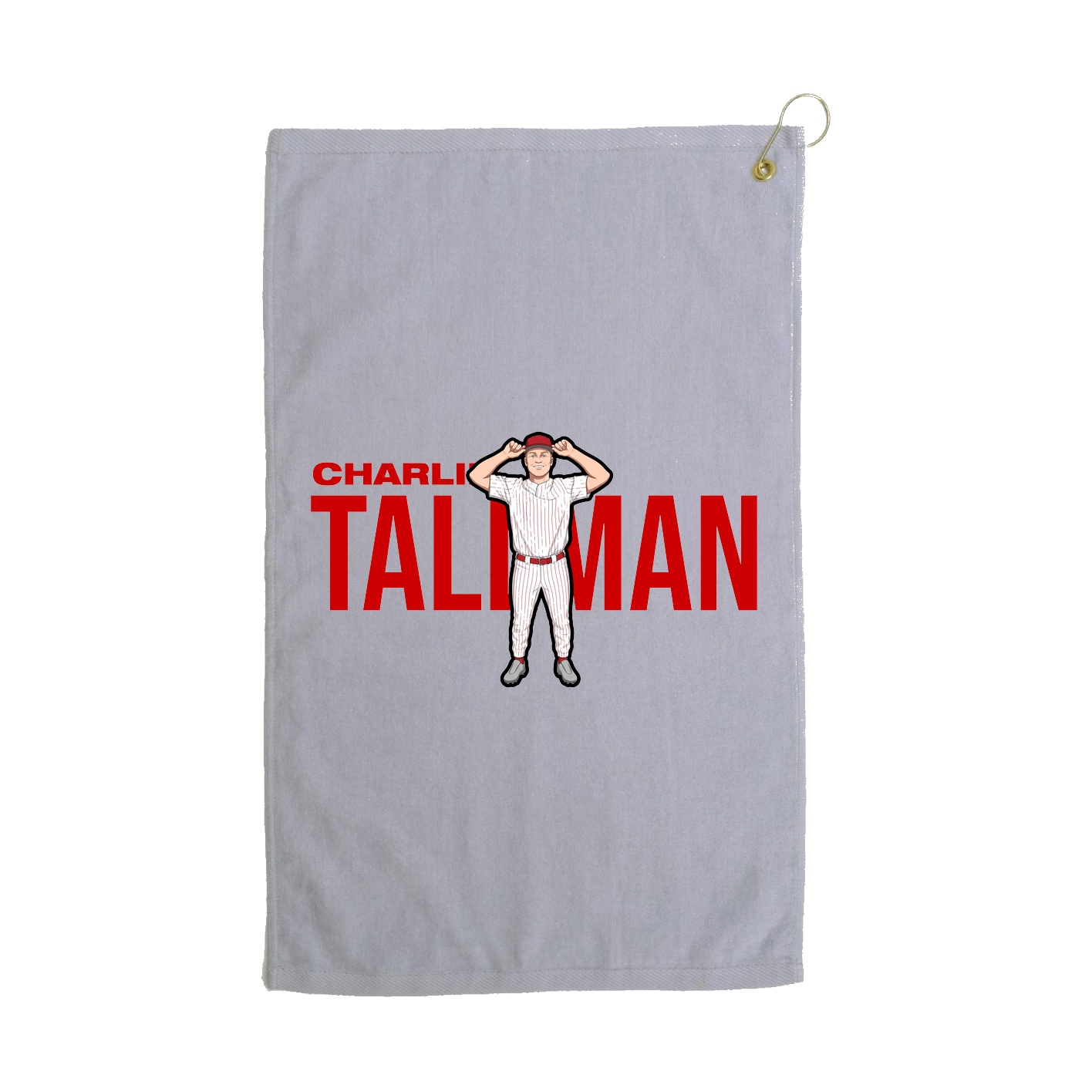 Golf Towel — Player Name in Grey