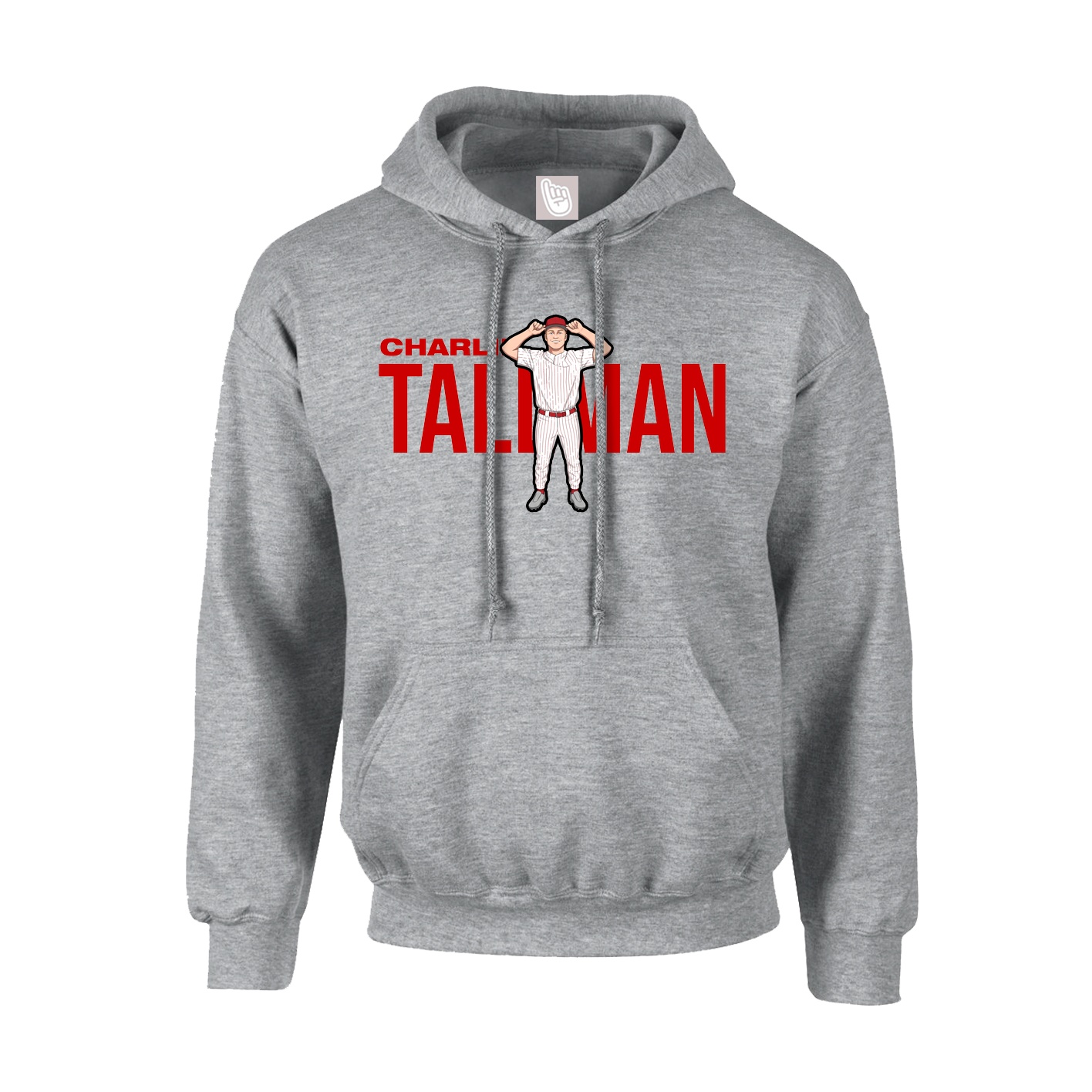 Youth Hoodie — Player Name in Grey