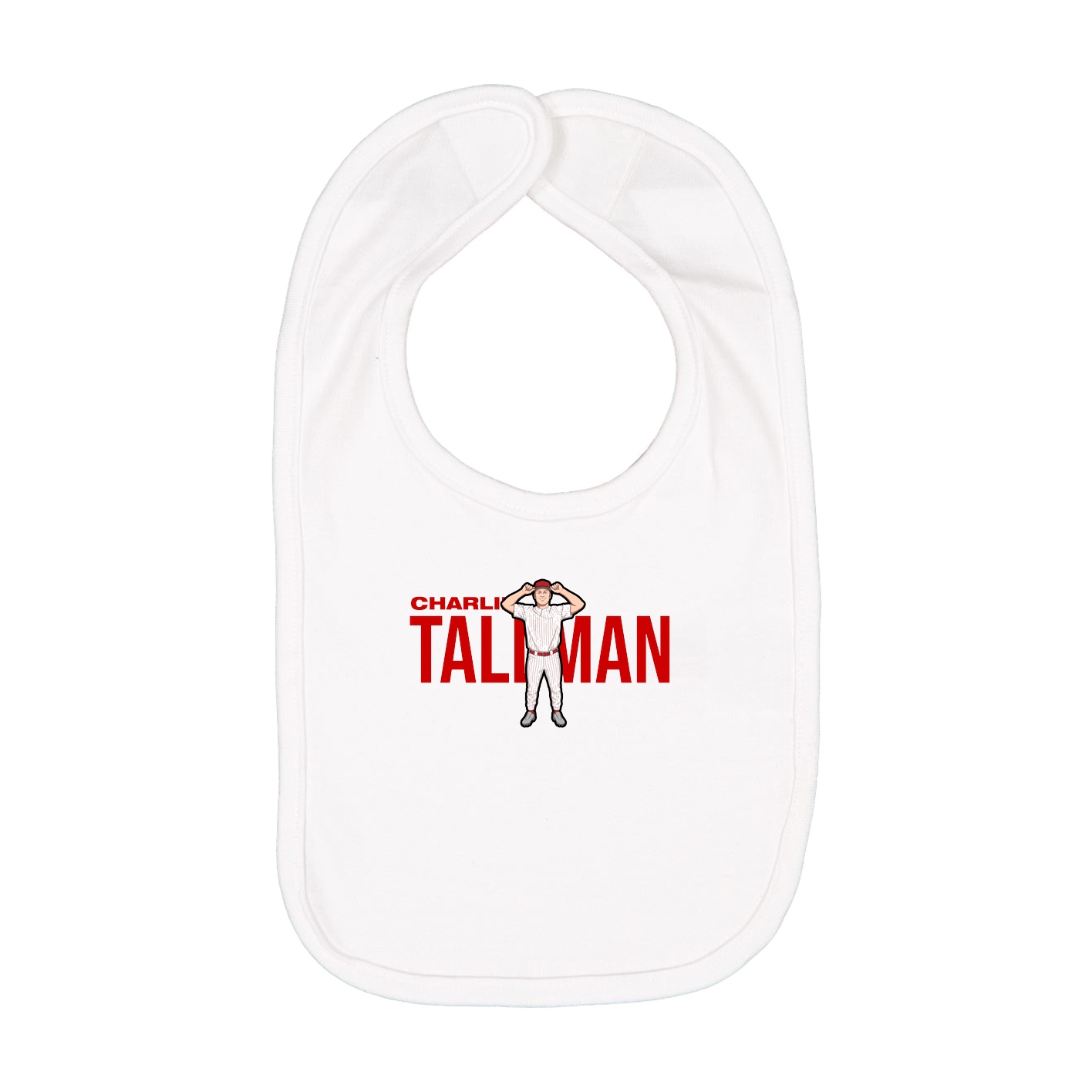 Infant Bib — Player Name in White