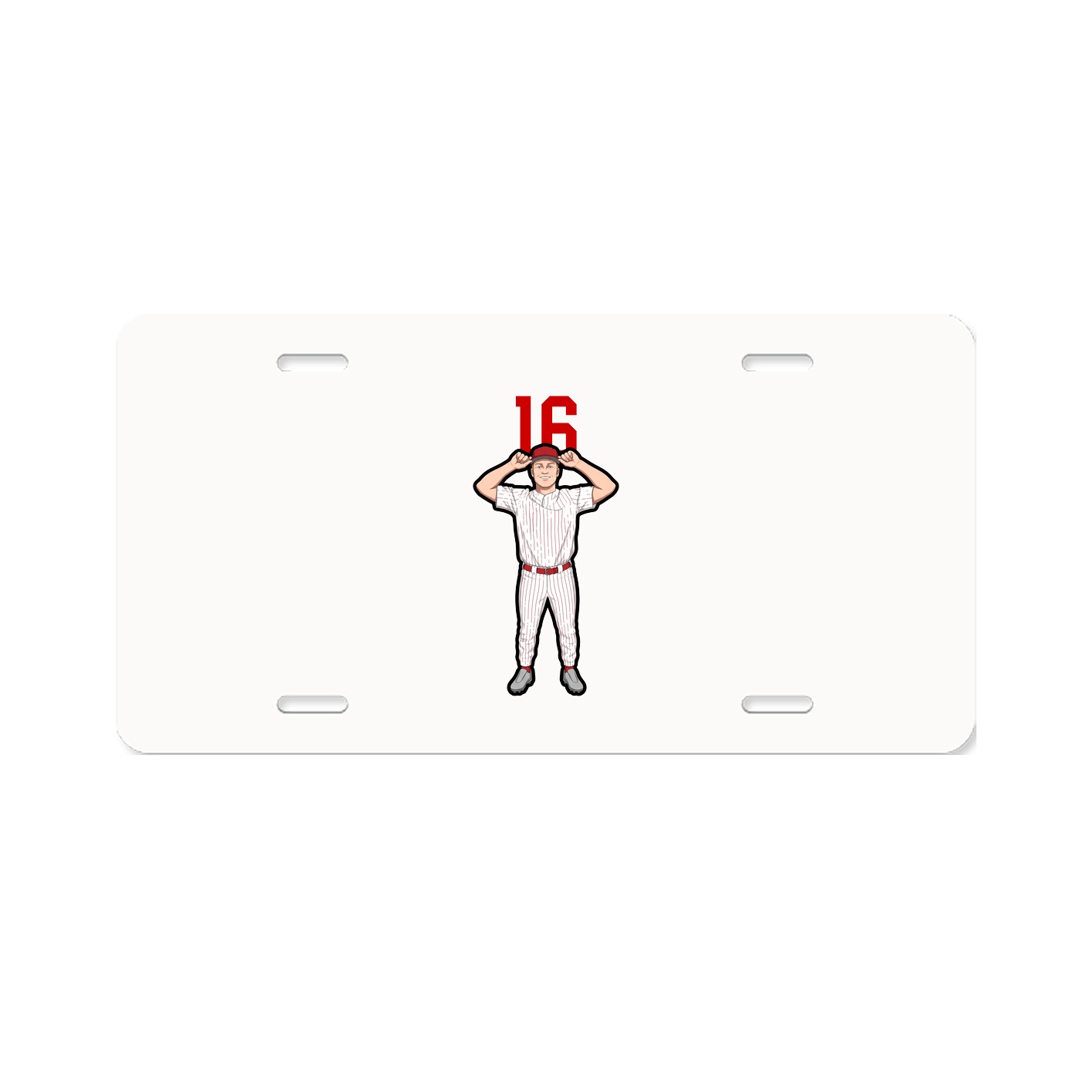 License Plate — Number Top in Classic