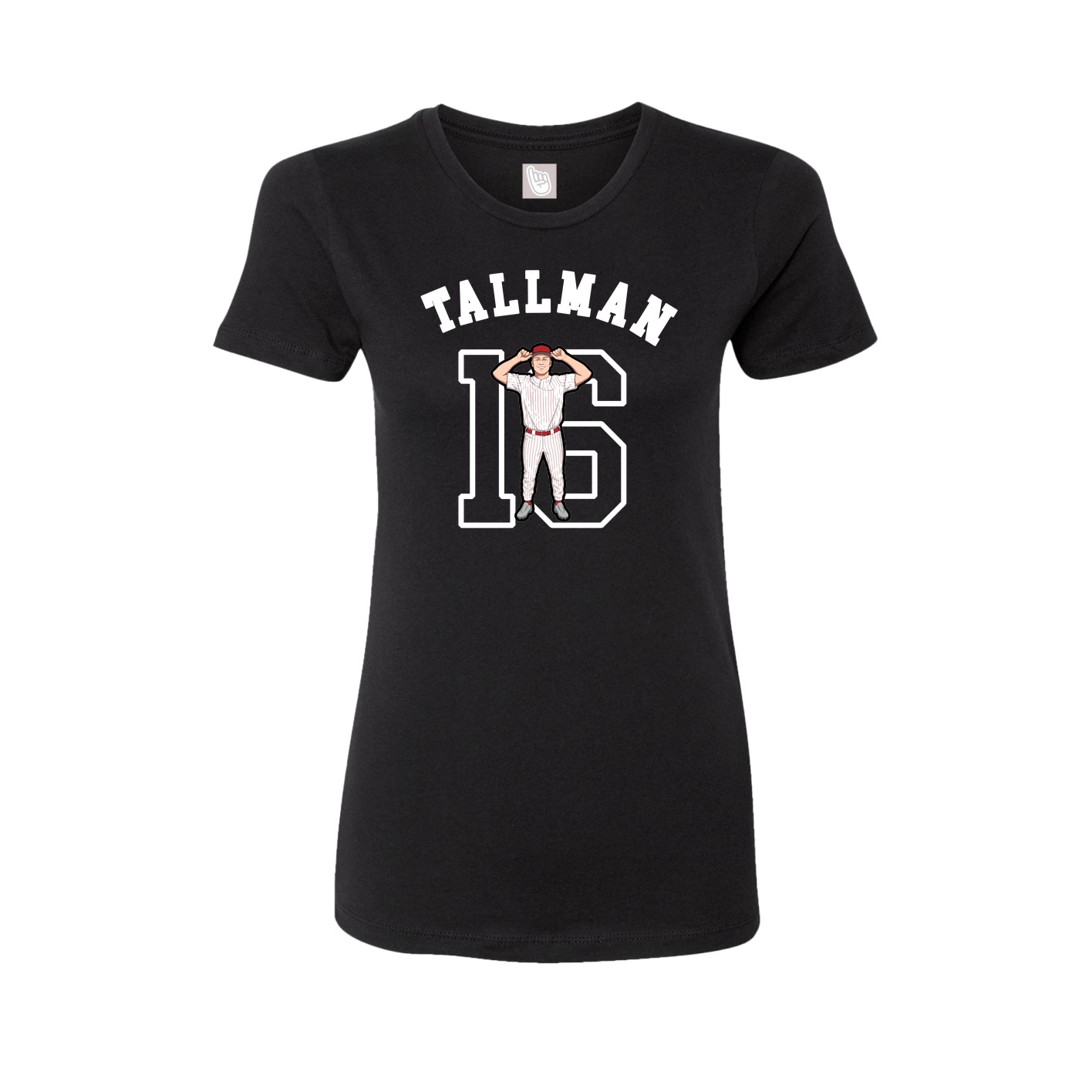 Fitted Women's Tee — Shirsey Arch in Black