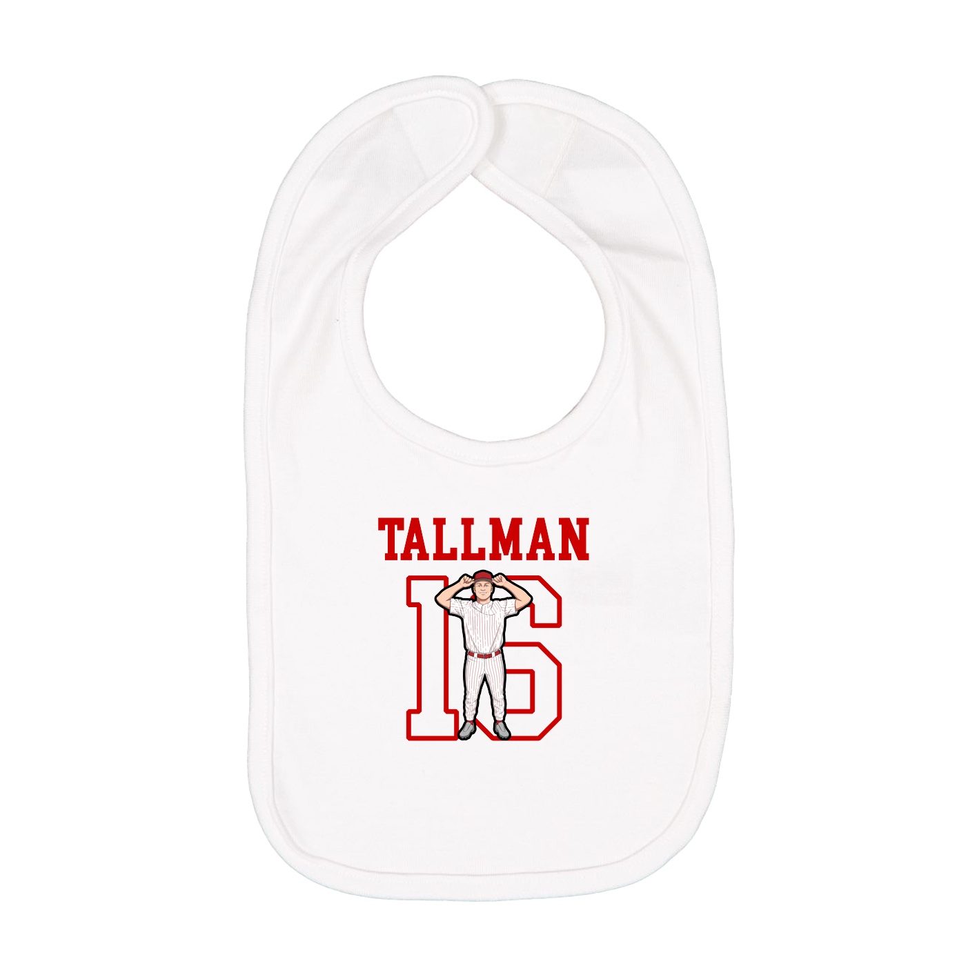 Infant Bib — Shirsey in White