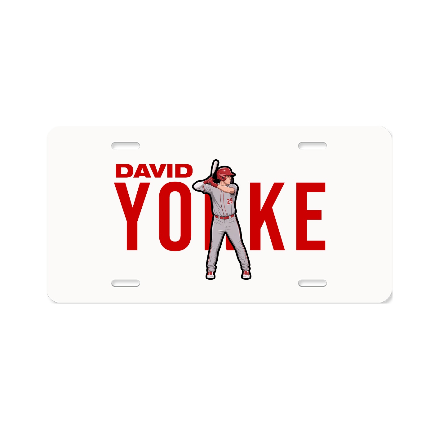 License Plate — Player Name in Classic