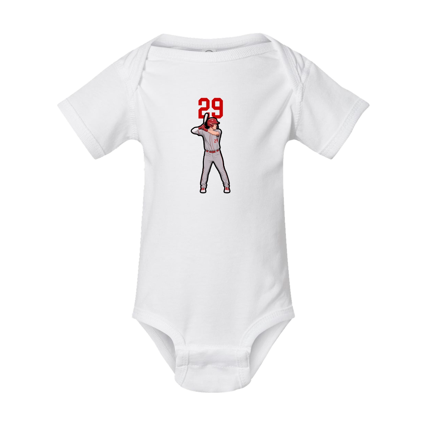 Baby Onesie — Number Top in White