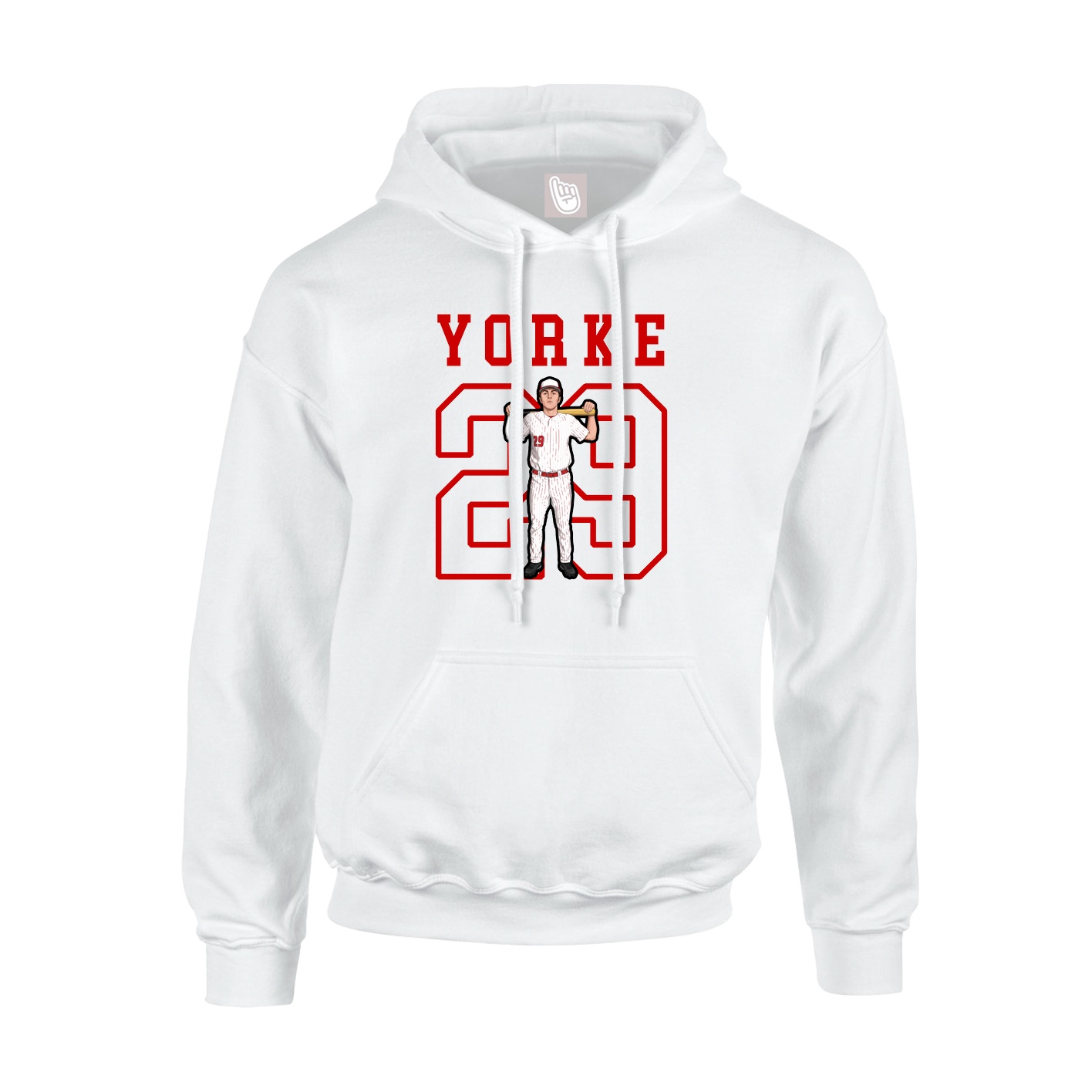 Hoodie — Shirsey in White