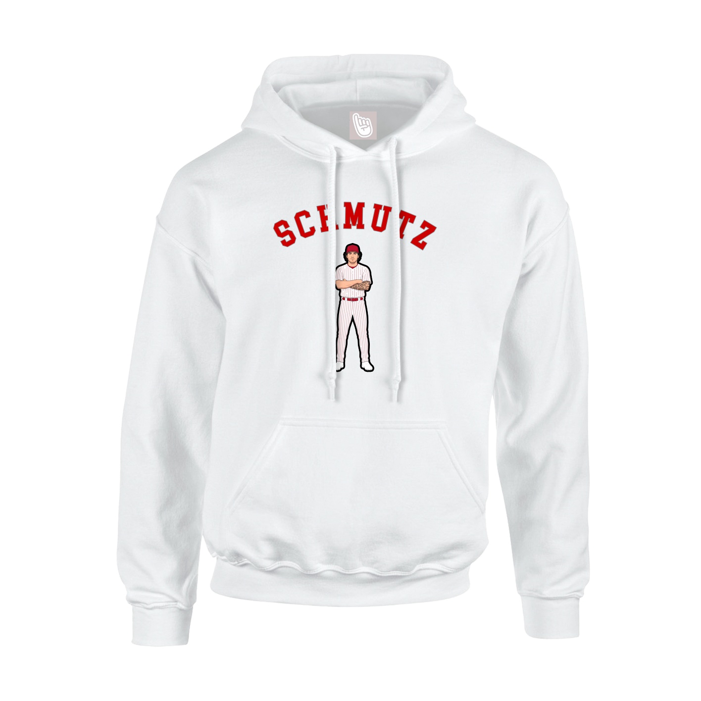 Youth Hoodie — Shirsey Arch in White