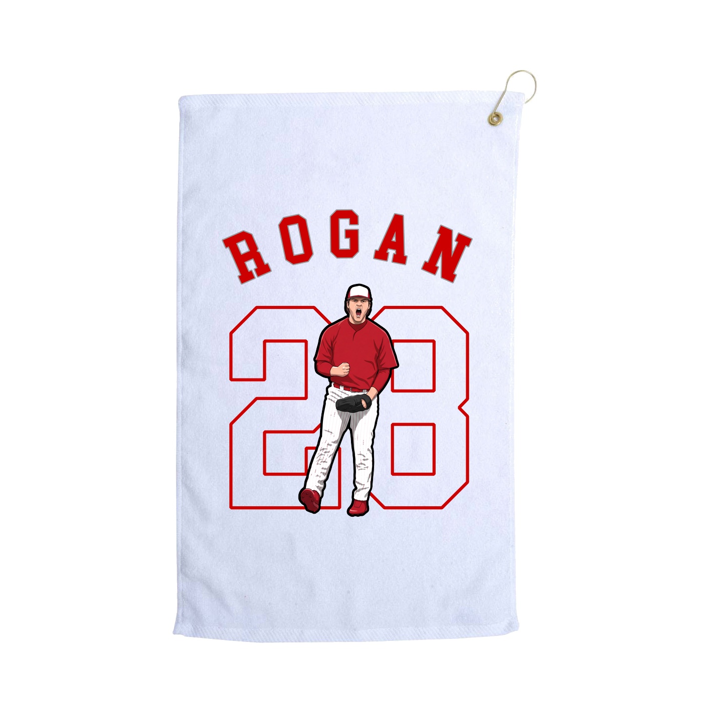 Golf Towel — Shirsey Arch in White