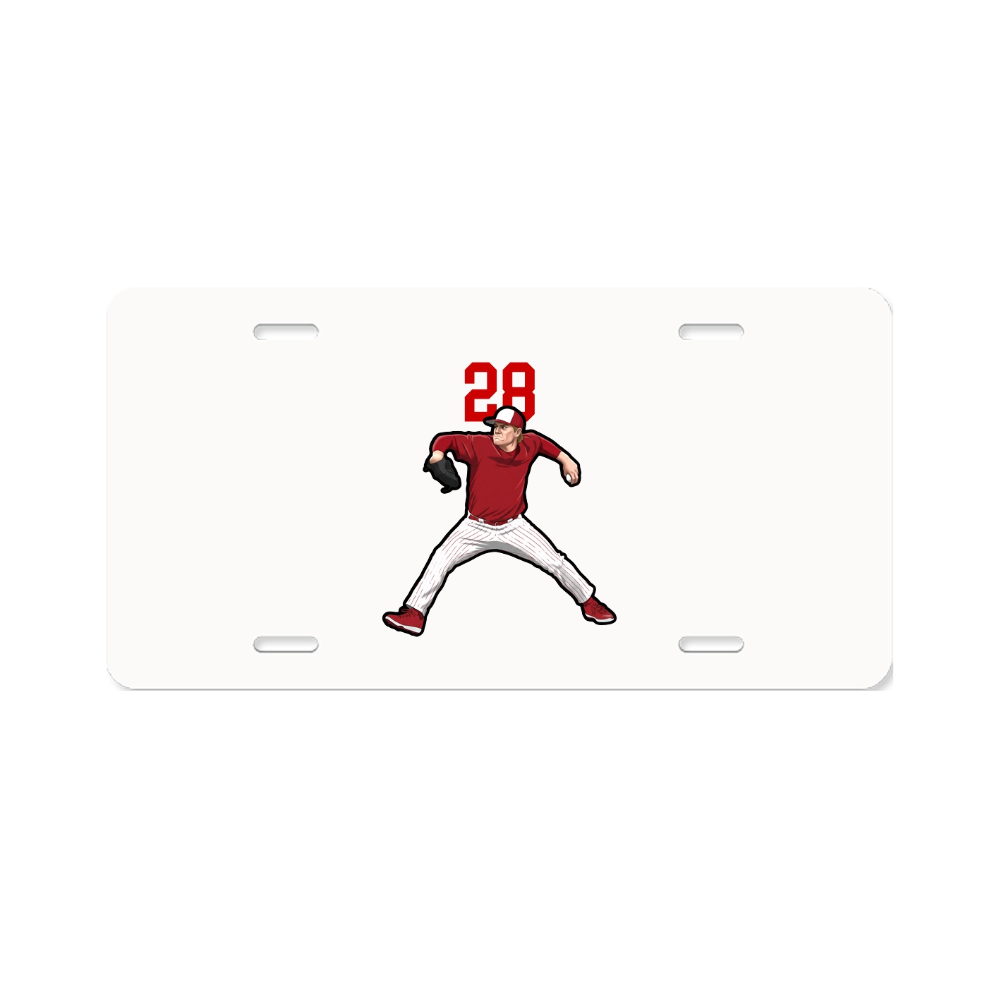License Plate — Number Top in Classic
