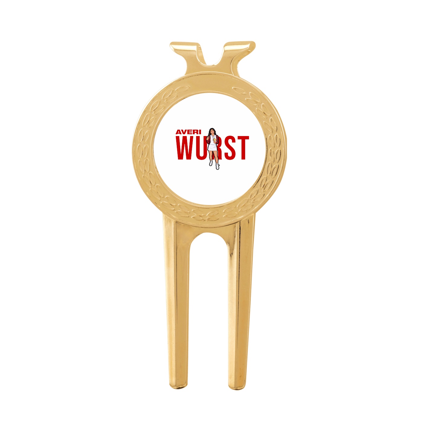 Divot Tool with Ball Marker — Player Name in Classic