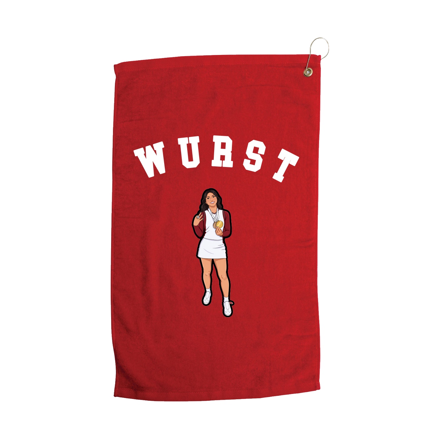 Golf Towel — Shirsey Arch in Red