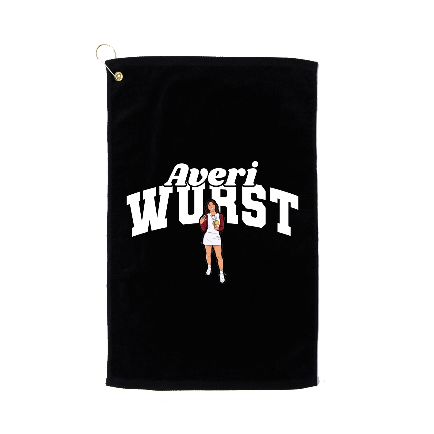 Golf Towel — Signature Arch in Black