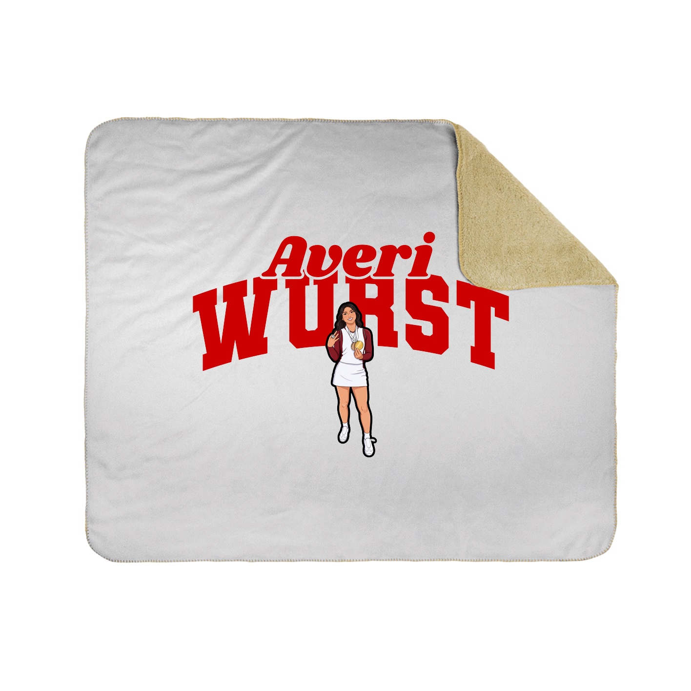 Throw Blanket — Signature Arch in White