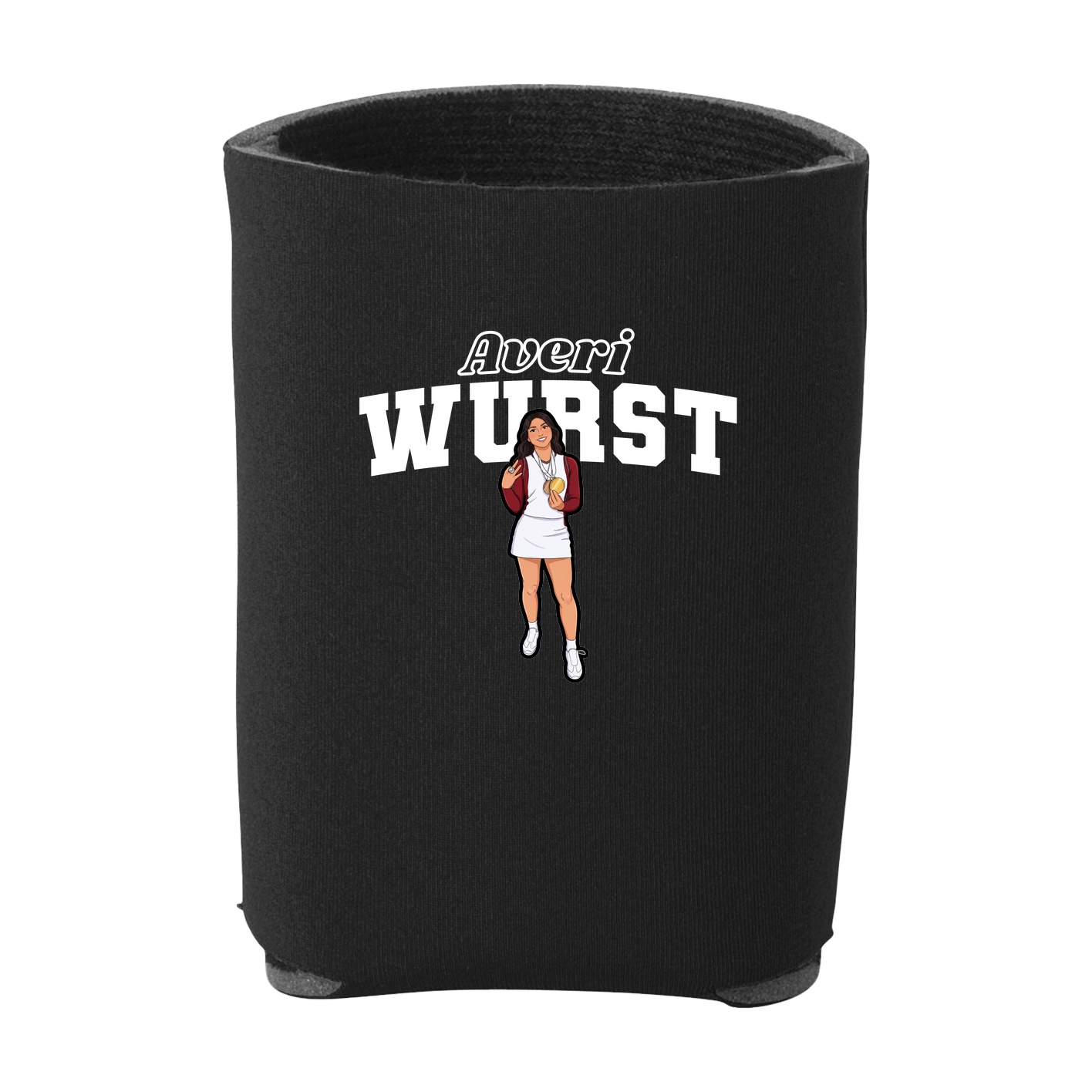 Can Holder — Name Arch in Black