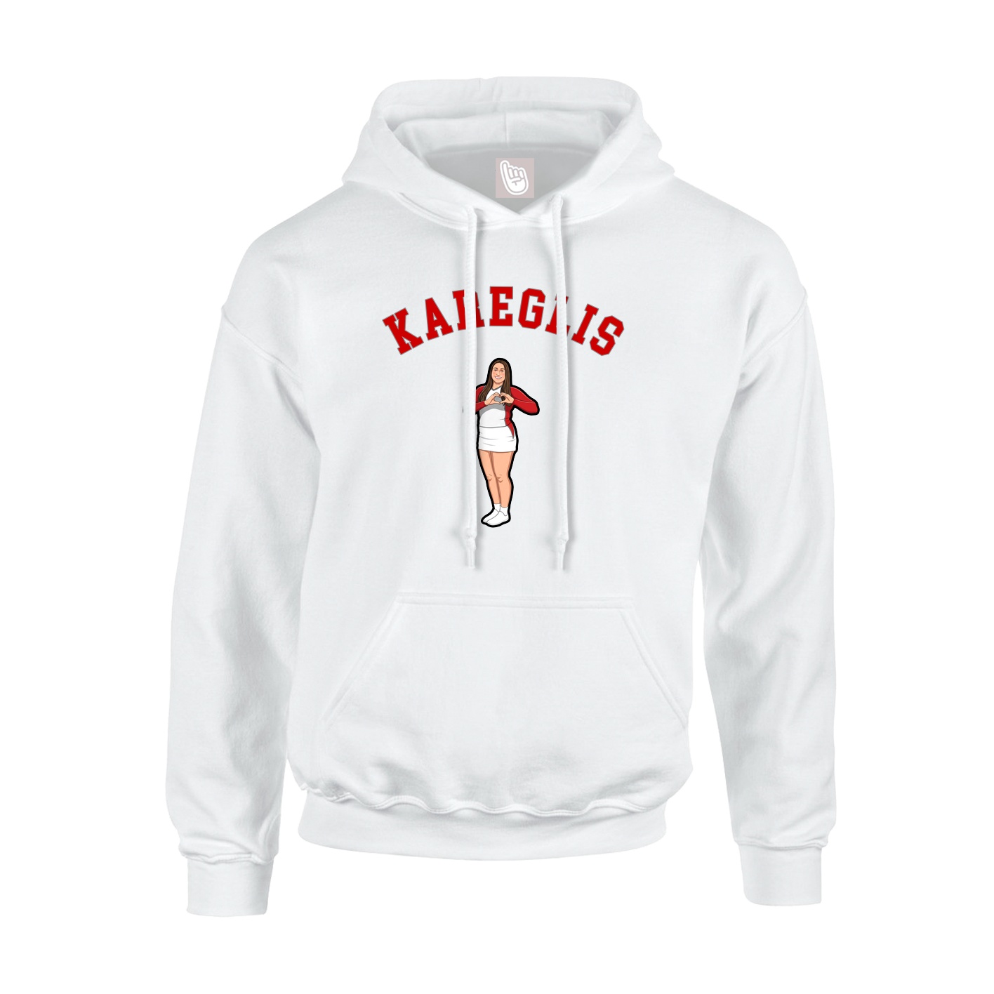 Hoodie — Shirsey Arch in White