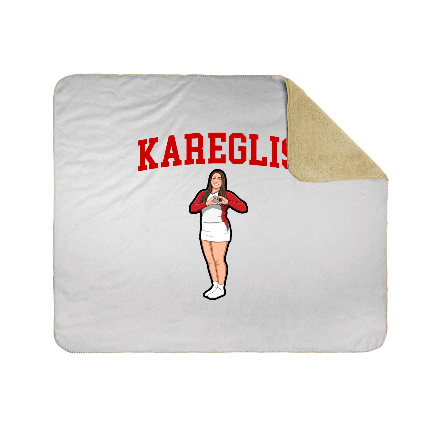Throw Blanket — Shirsey in White