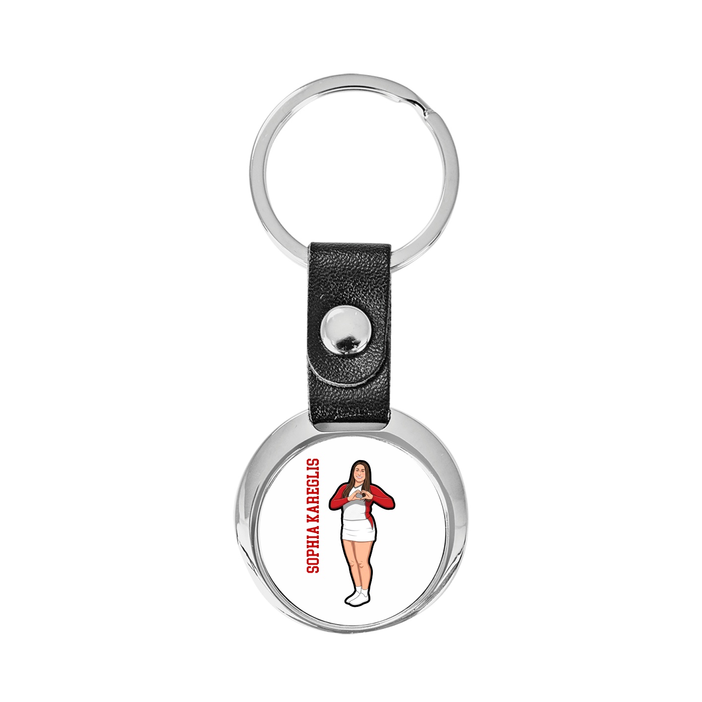 Key Chain — Name Vertical in Classic