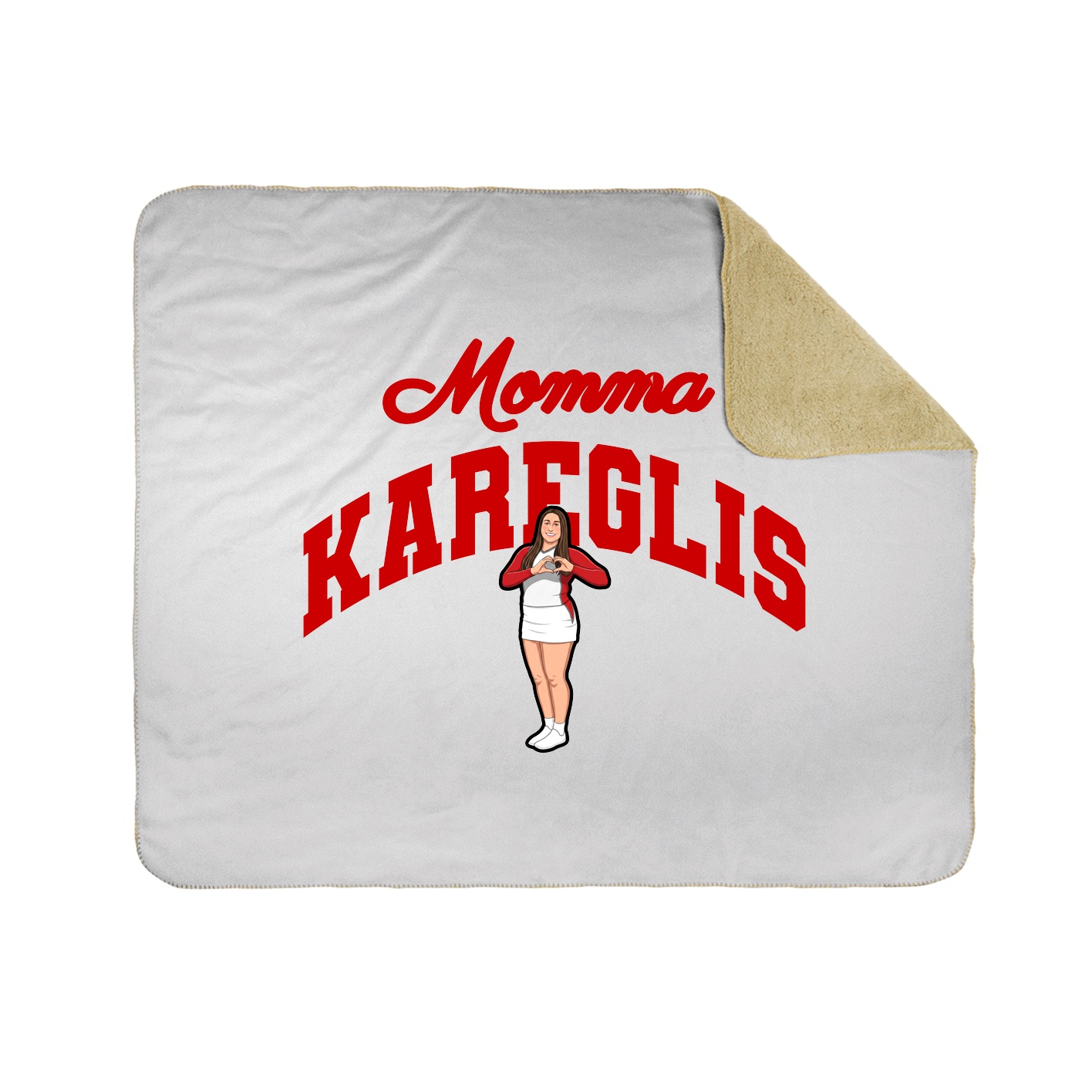 Throw Blanket — Mothers Day Arch in White