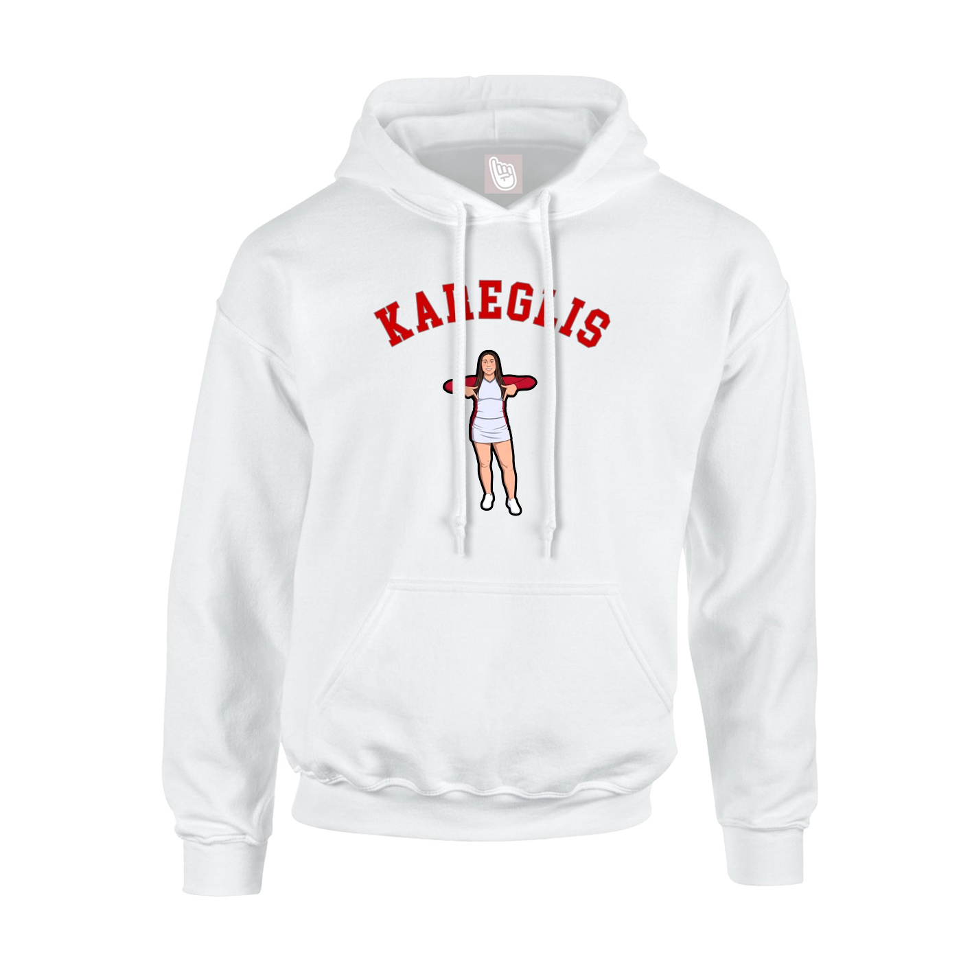 Hoodie — Shirsey Arch in White