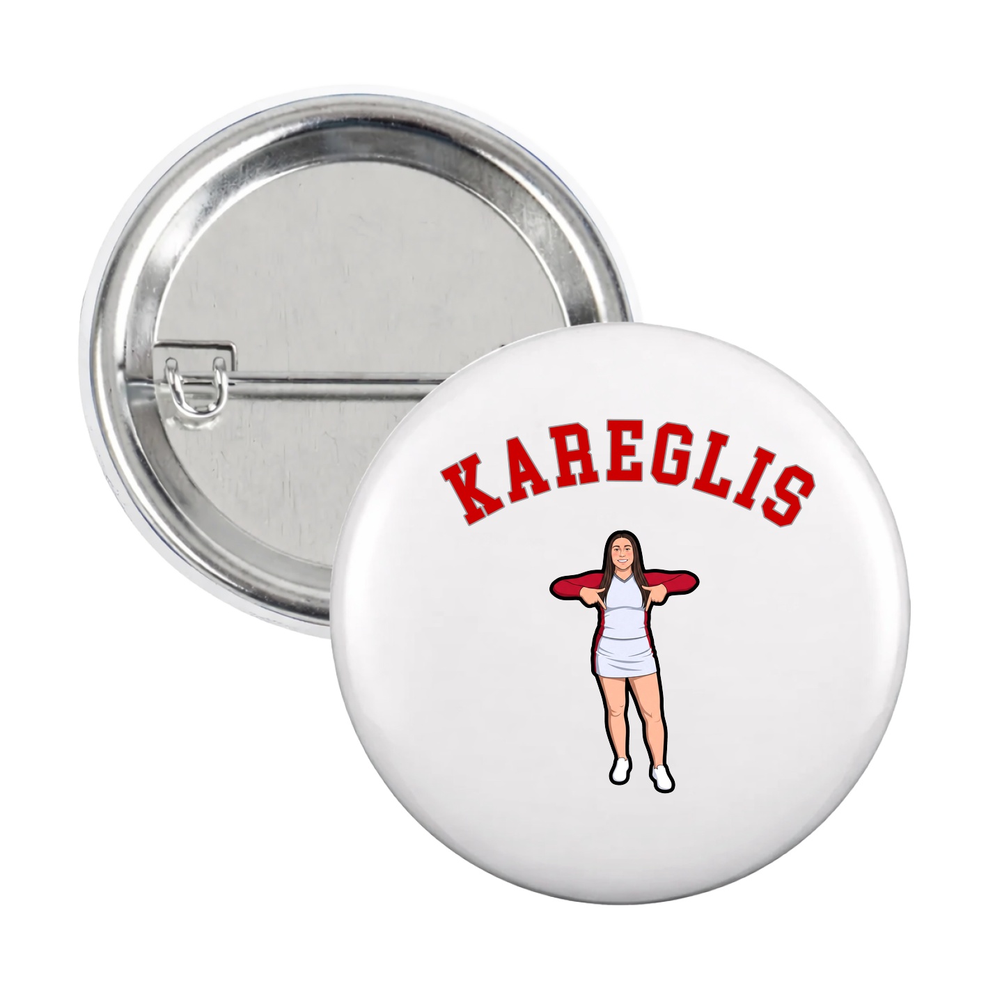 Game Day Button — Shirsey Arch in White